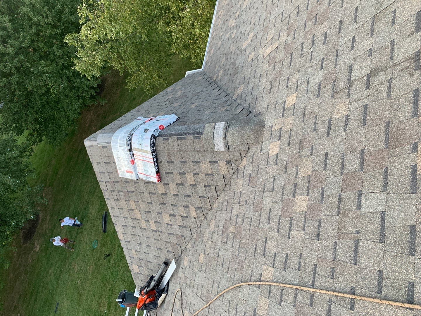 Residential Roofing Installation using Atlas Pinnacle Pristine Heather Blend by Frederick Roof Repair