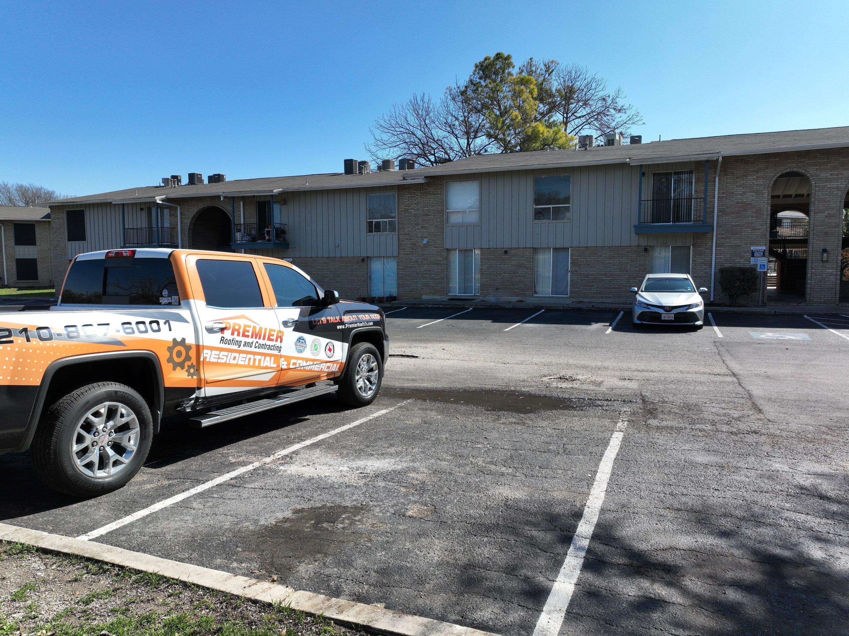 Commercial Roof Inspection using Drone Inspection by Premier Roofing and Contracting