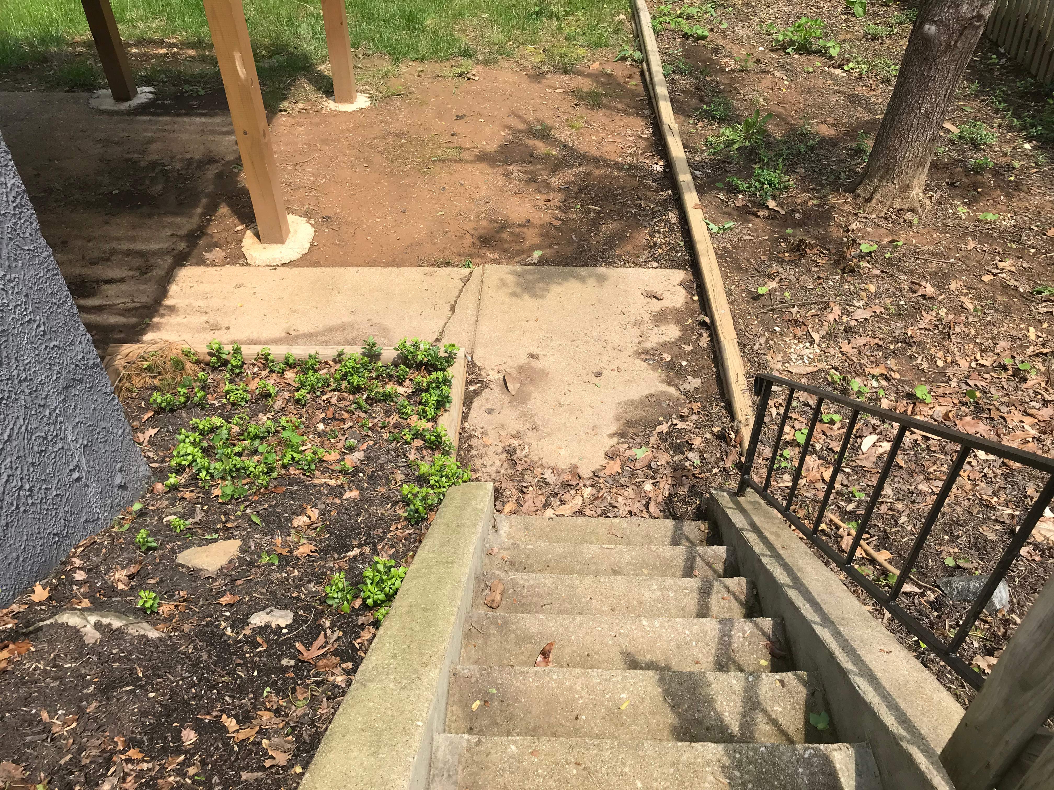 Exterior Repair using Concrete Pad/ walkway by Alpha Design Services