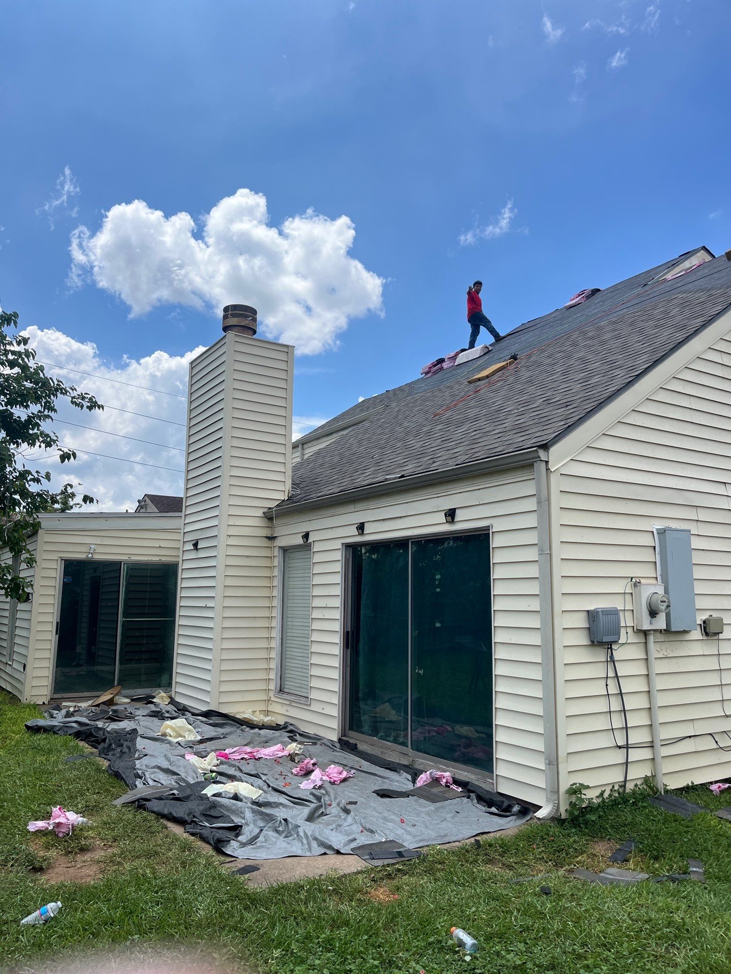 Residential Roofing Installation using Owen's Corning Duration (Lifetime) Shingles by Roof Repair Company