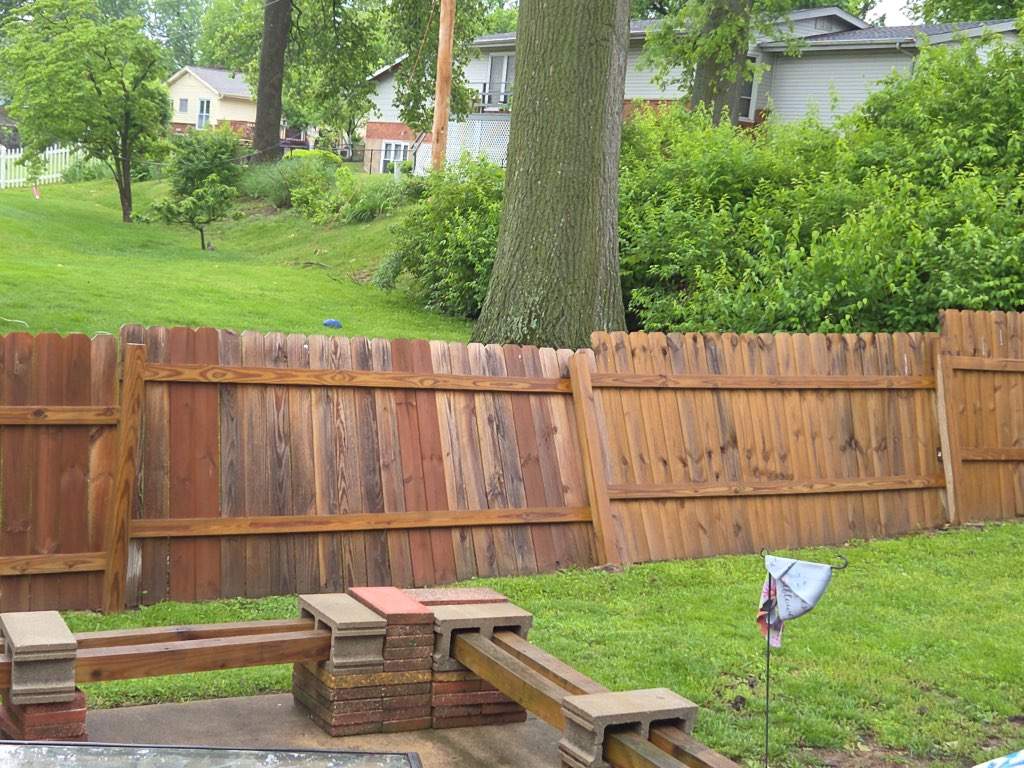 Wood Fence Post Replacement & Stabilization – Florissant, MO by Legendary Services Company LLC.