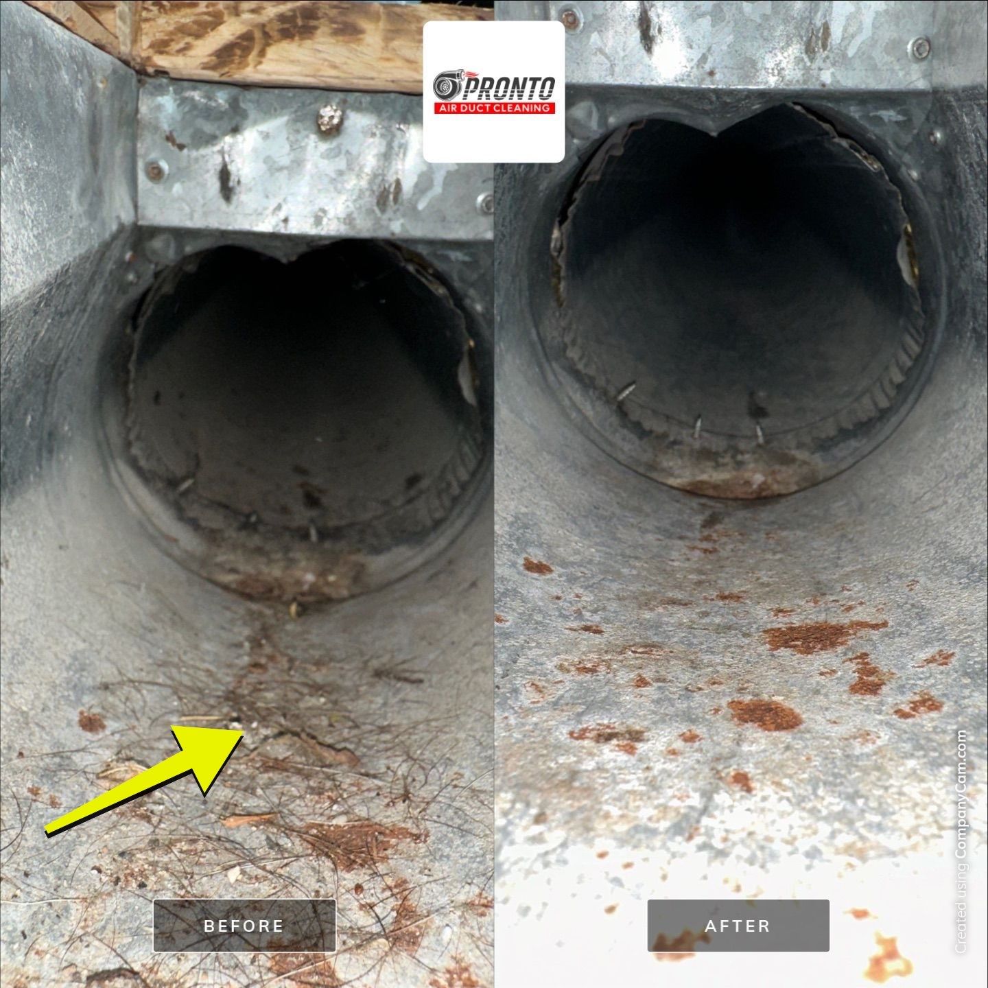 Air duct cleaning & Antimicrobial Treatment by Pronto Air Duct Cleaning