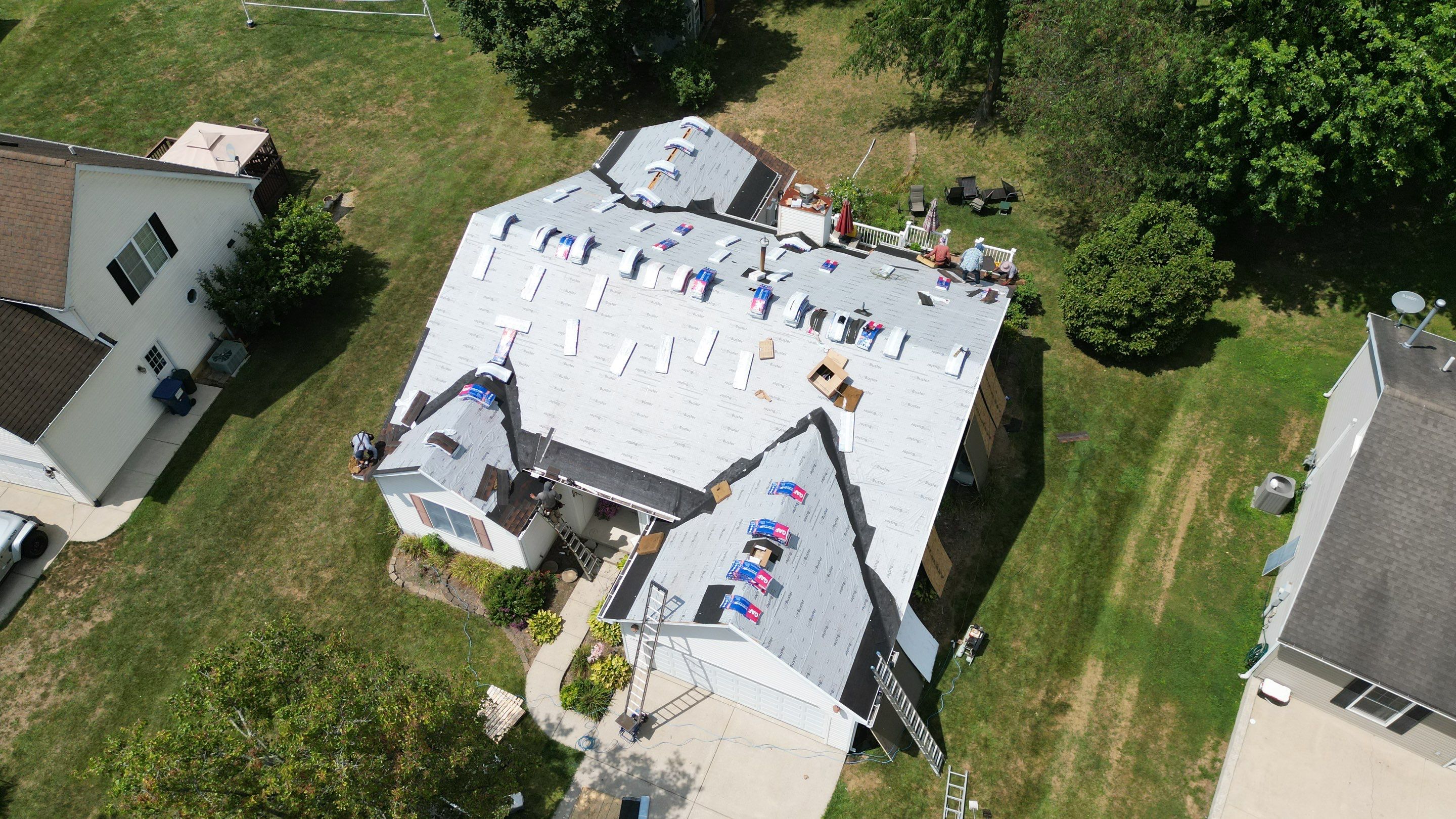 Residential Roofing Installation using Timberline HDZ Shingles - Hickory by RoofX 