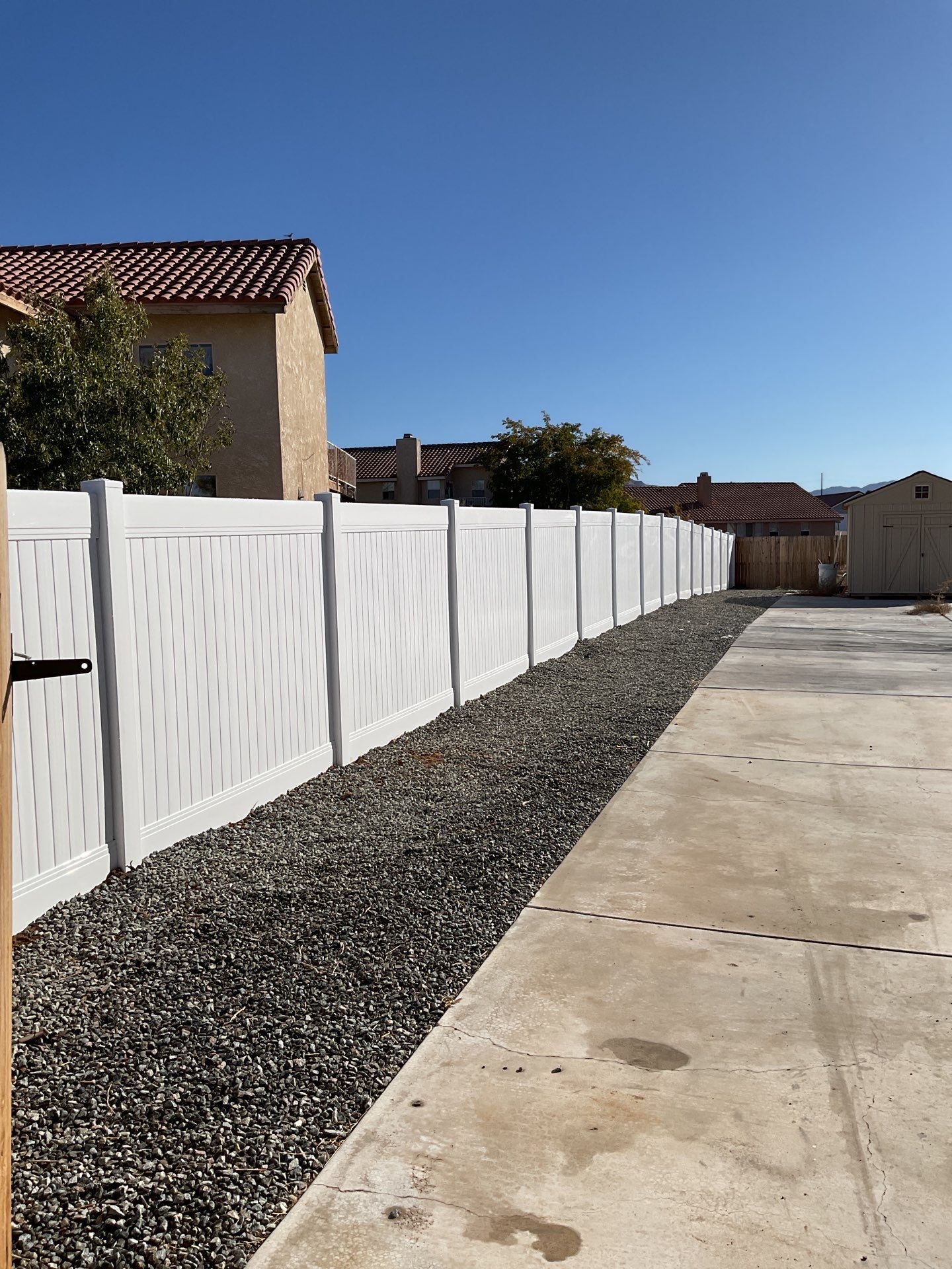 Fence Installation using Vinyl by Fence Guys Inc. 