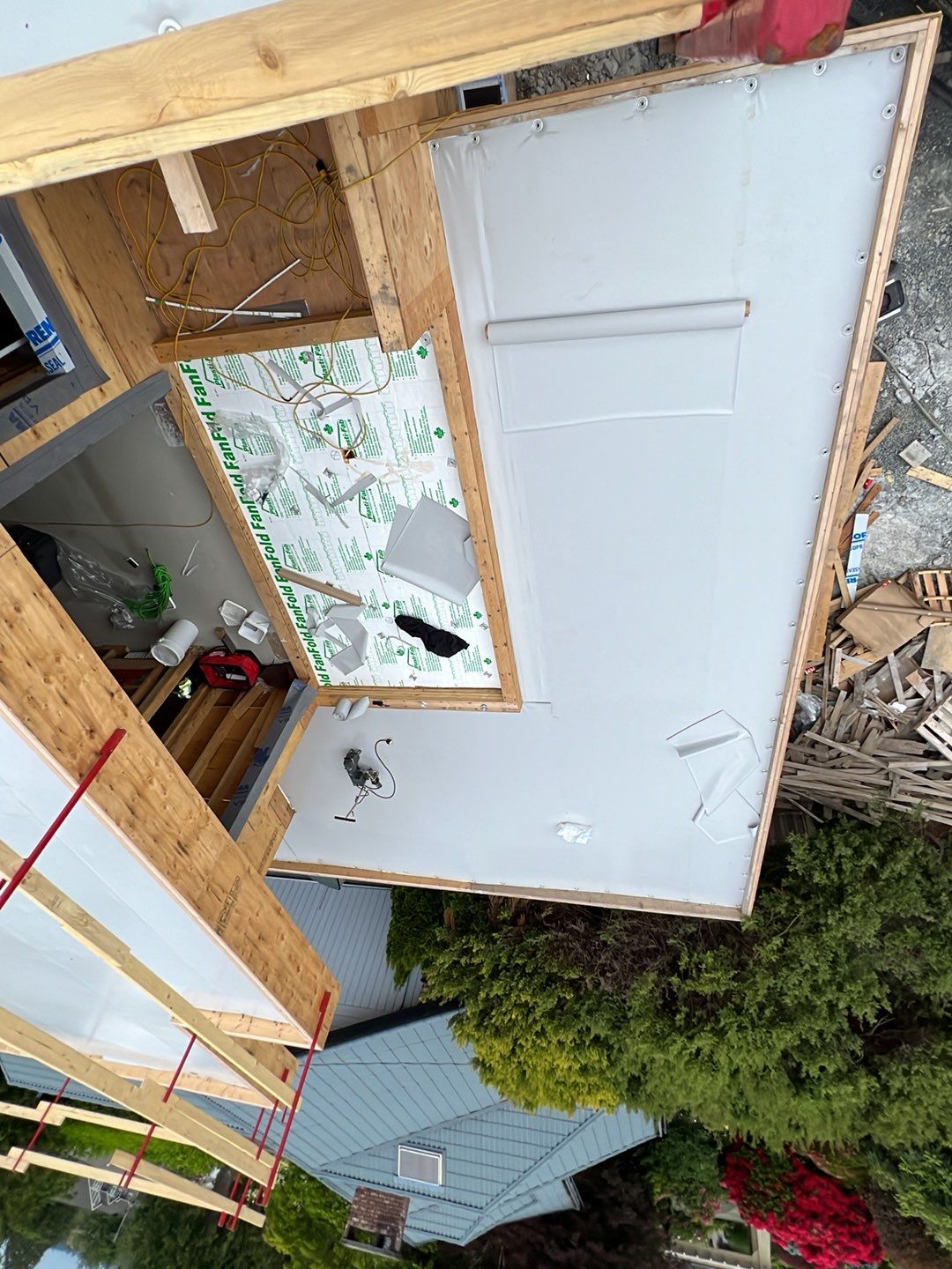 Residential Roofing Installation using Durolast roofing membrane by Top Notch Roofing Inc