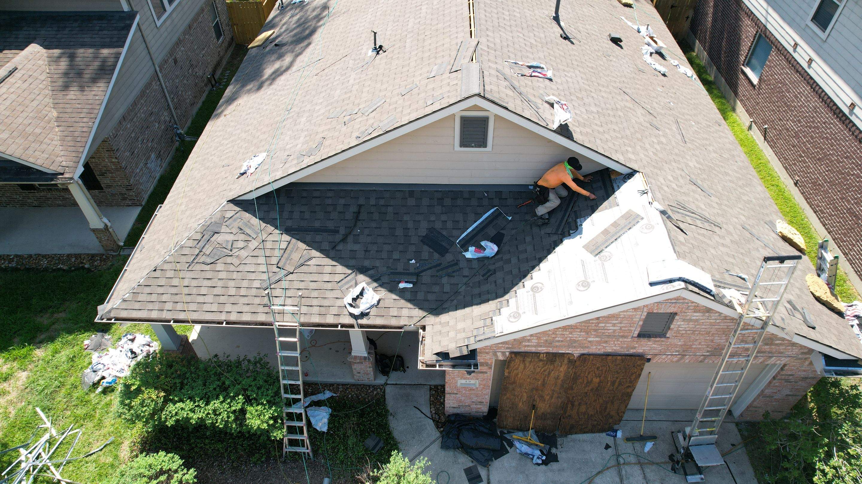 Roof Replacement on a Wooded Lot — Spring, TX by PL Roofing & SB Roofing, LLC.