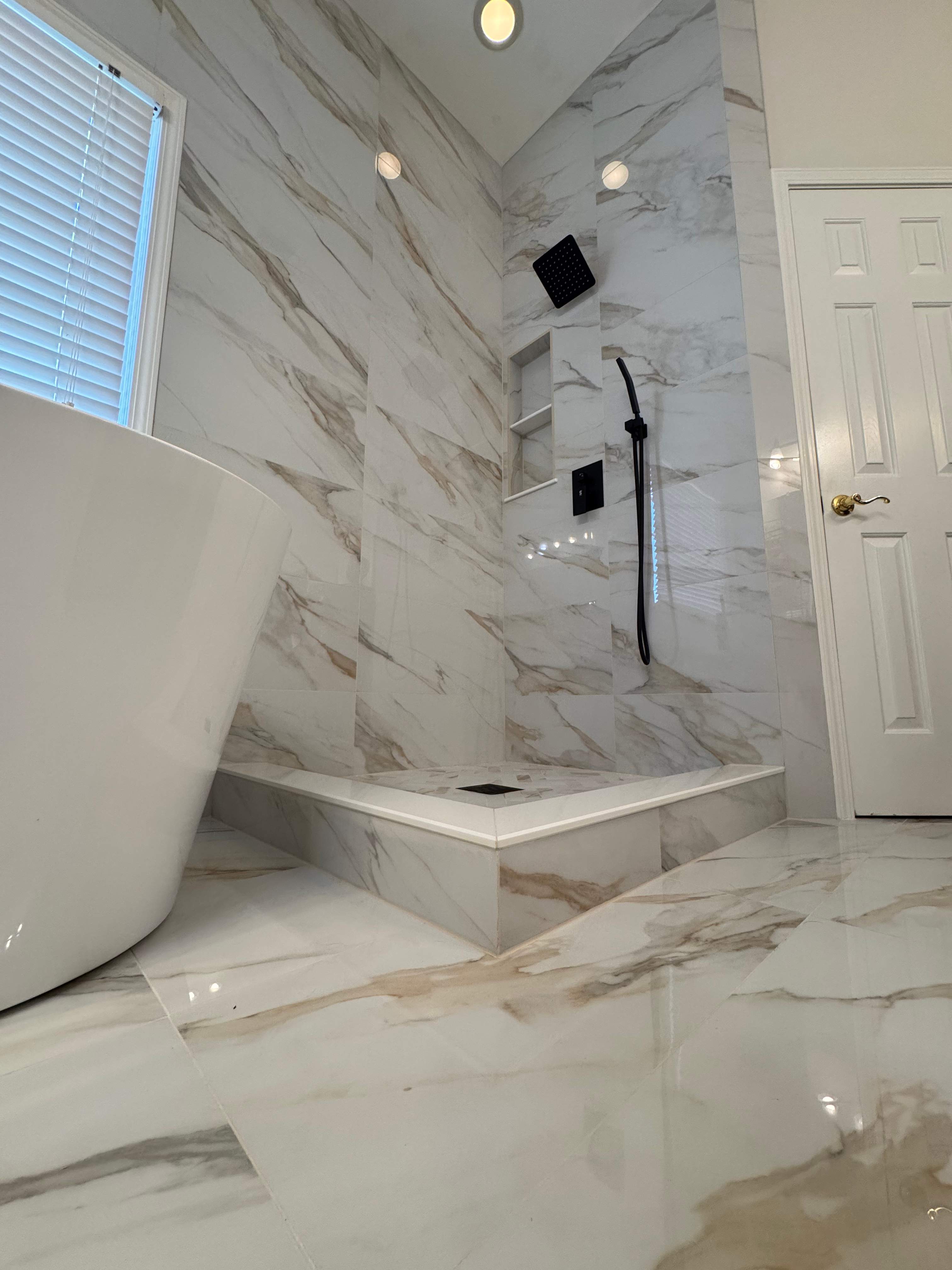 Master bathroom renovation by Prudencio