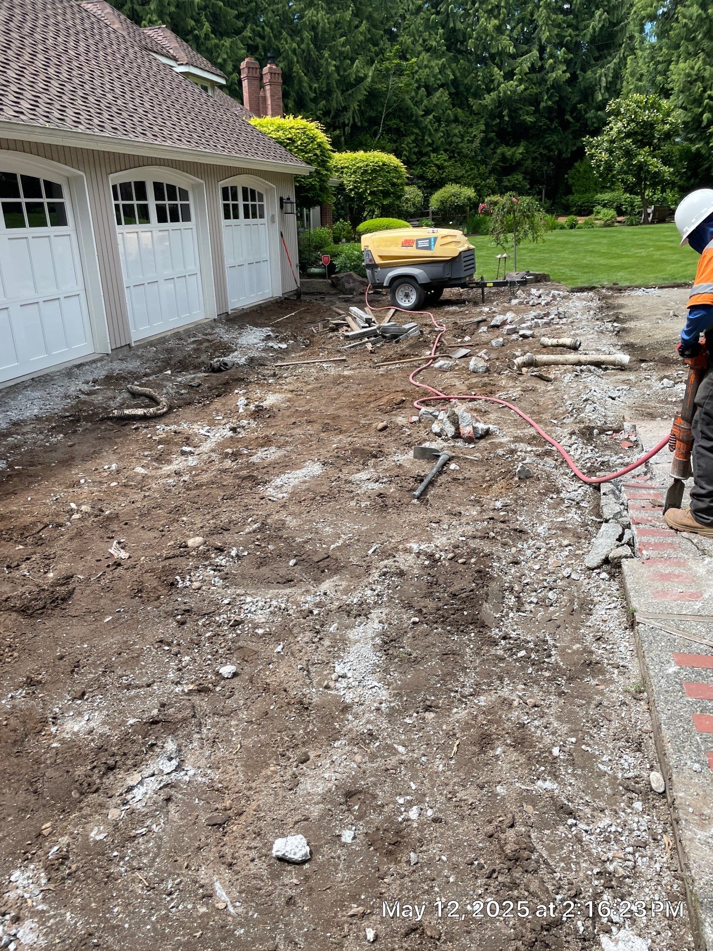 Stamped Concrete Driveway Renovation | Woodinville  by Jireh Asphalt & Concrete Inc 