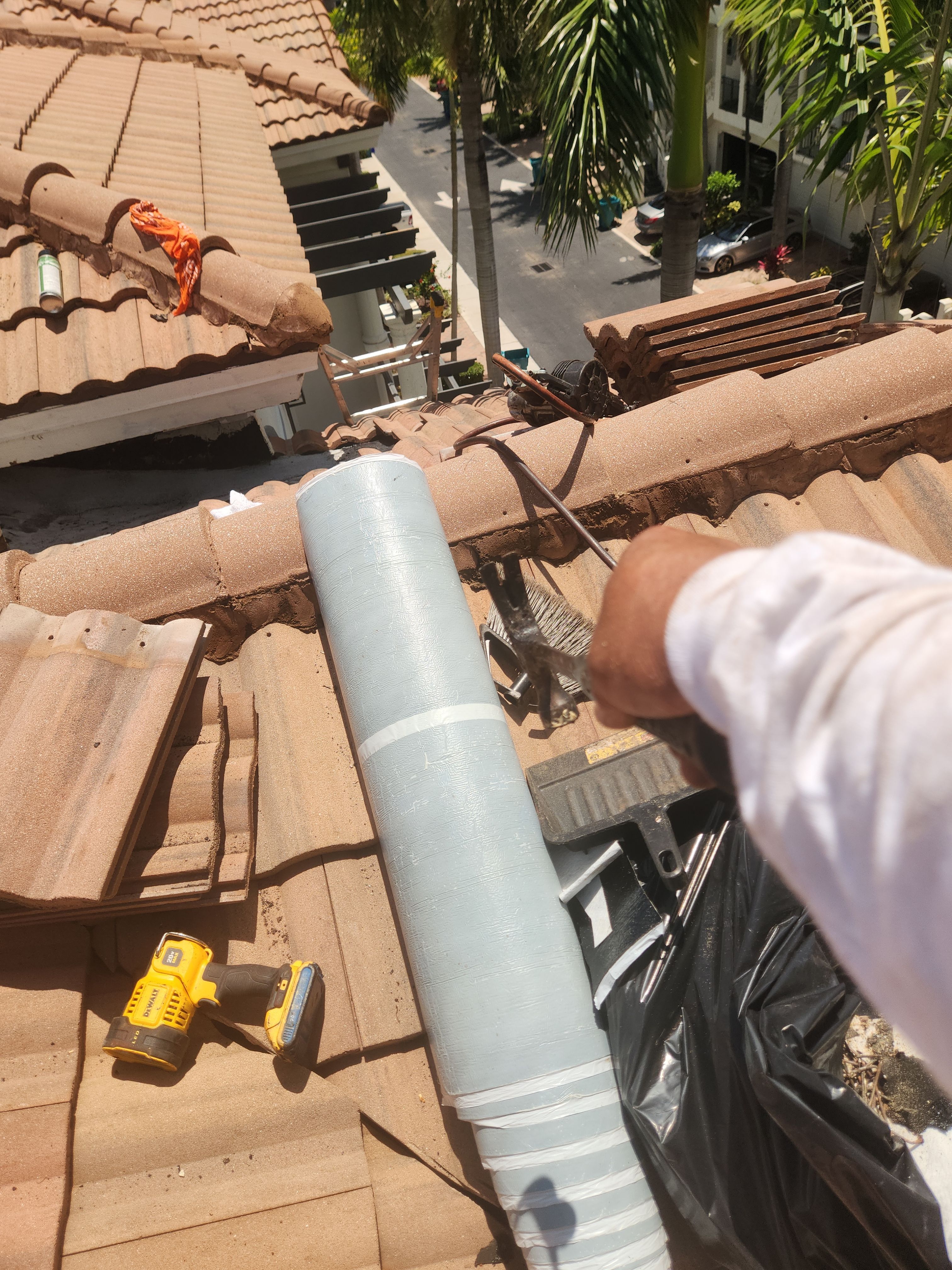 Tile Roof Leak Repair and Plywood Decking Replacement in Boynton Beach by Aastro Roofing