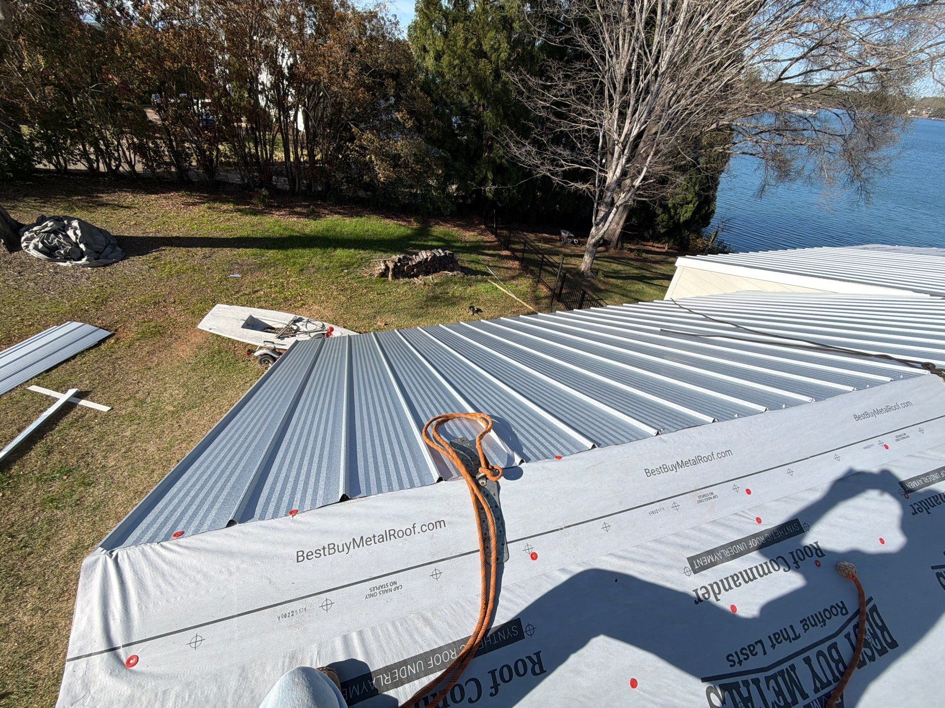 Metal Roof Replacement in Seneca, SC | Lake Keowee | 26-Gauge Galvalume Apex Panel by Roofers LLC
