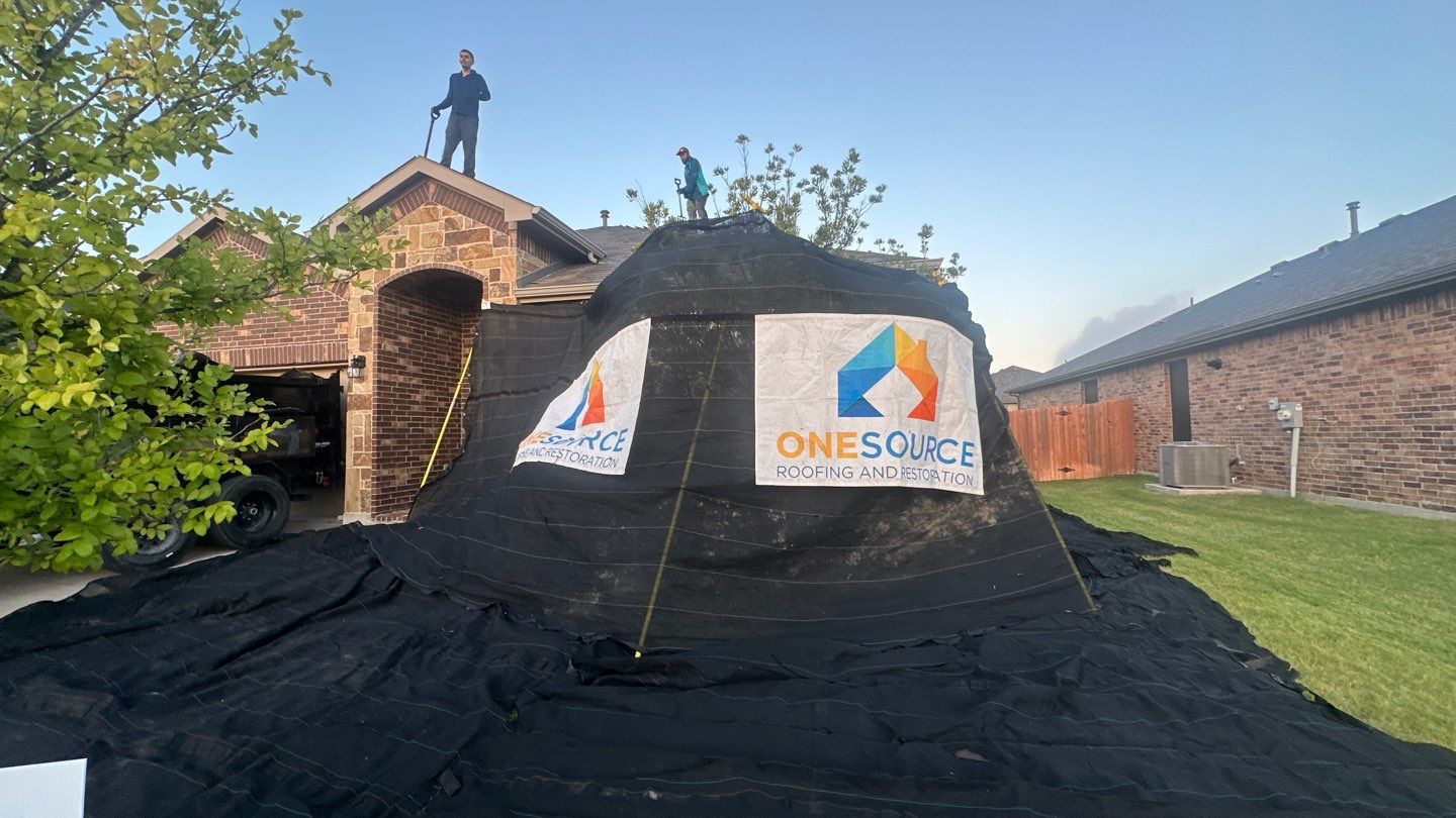 Residential Roofing Installation using IKO Cambridge Dual Brown by OneSource Roofing and Restoration