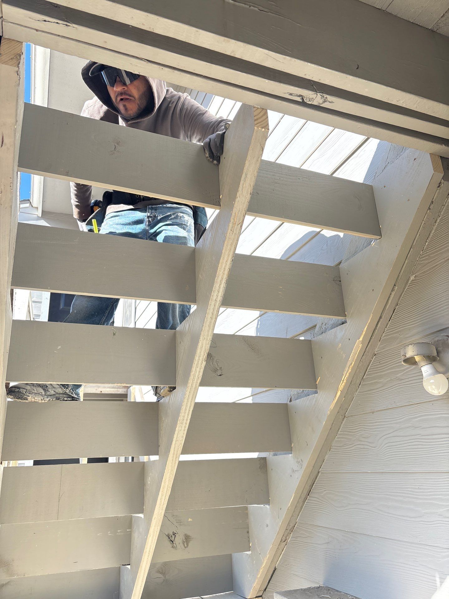 Stair Restoration Project in Tulsa by Decor Roofing & Restoration