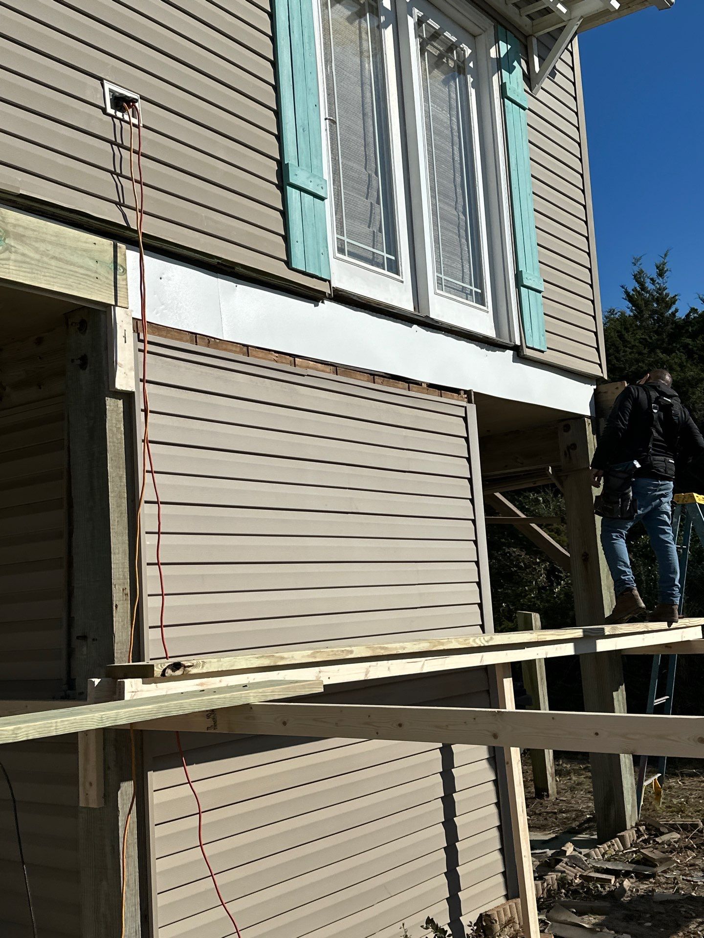 Deck Construction in Oak Island, NC | Coastal Outdoor Living Project by RGR Construction and Roofing, LLC