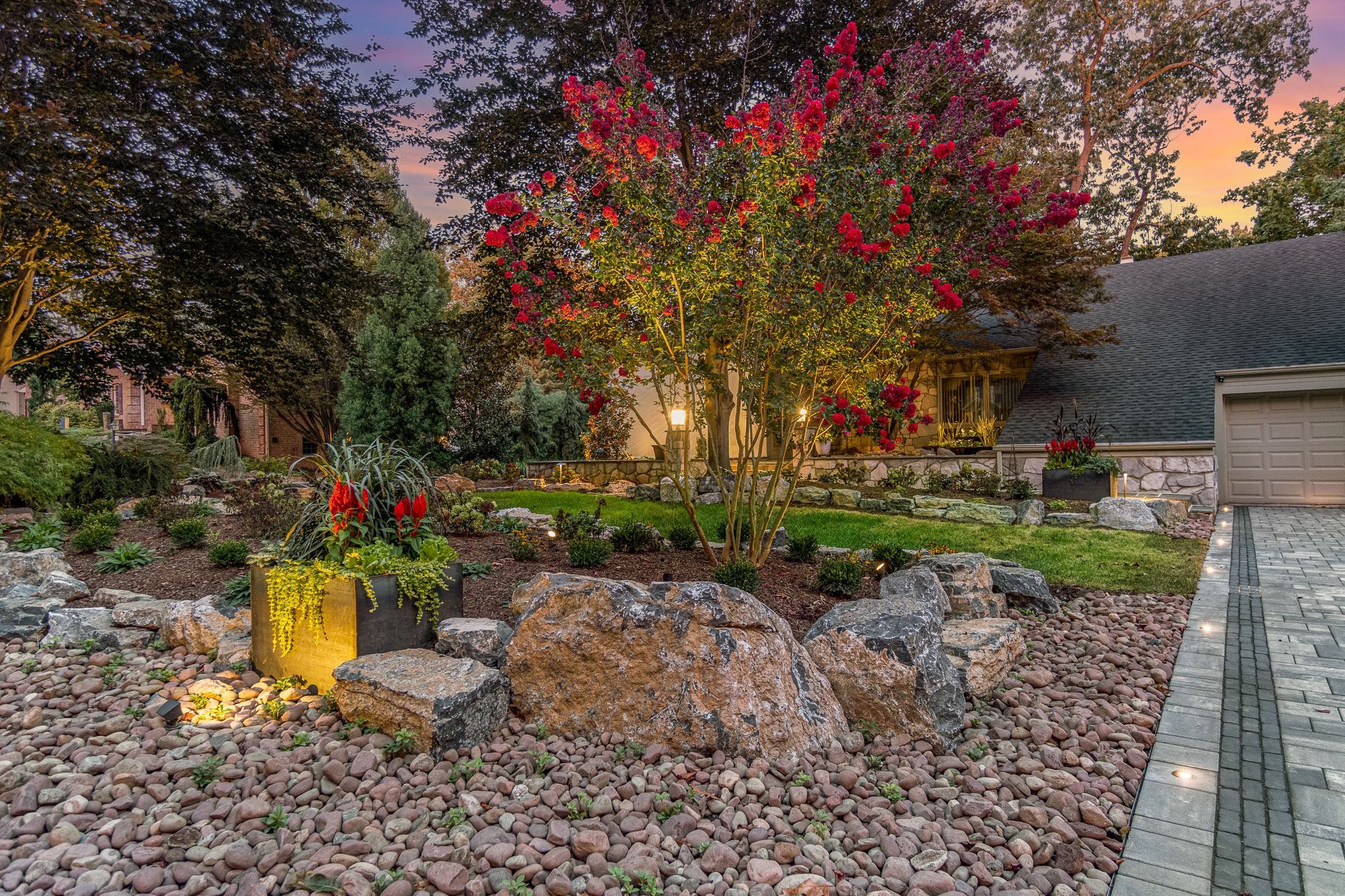 Penn National Project by Potted Luck Landscape