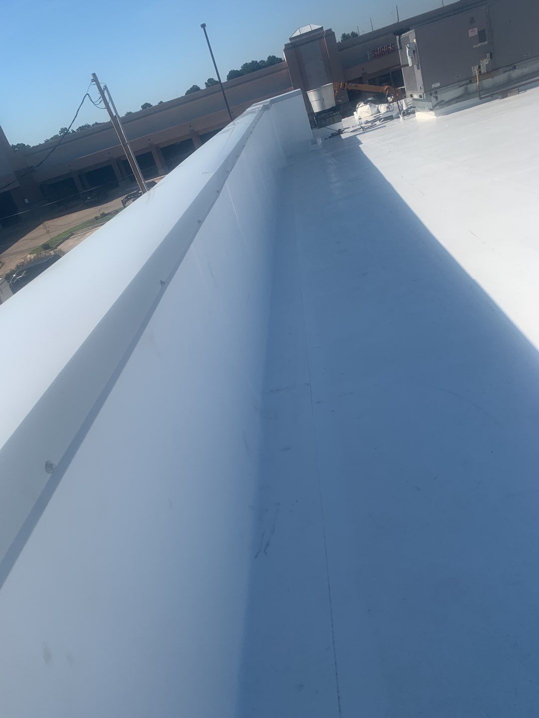 Commercial Roofing Installation using 50 mil PVC by Hostetler Roofing