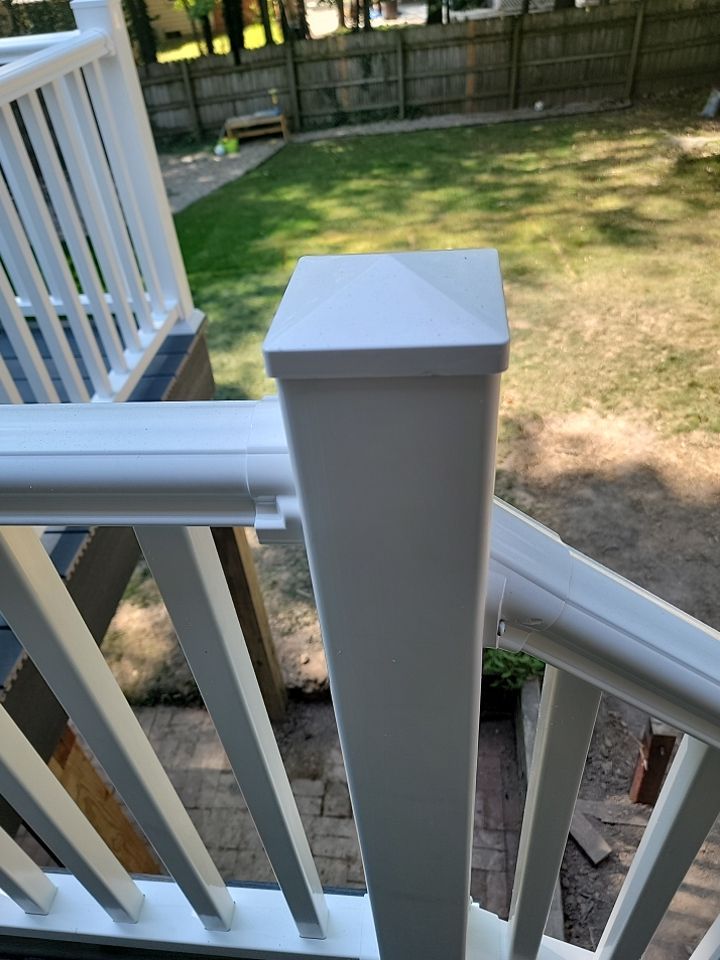 Deck Installation using TIMBERTECH DECKING by Avalon Roofing and Exteriors