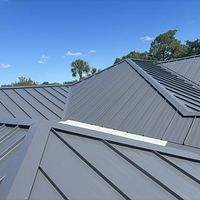 24ga 1.5" Mechanical Seam Charcoal Gray  by Total Roofing System The Metal Roof Experts