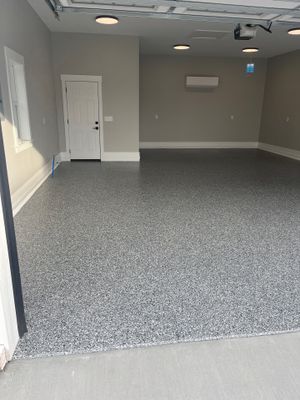 Garage Floor Coating using Wombat