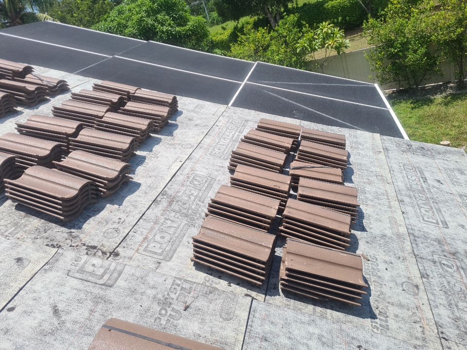 Residential Roofing Installation using Eagle Roofing Tile by BLUES BROTHERS ROOFING