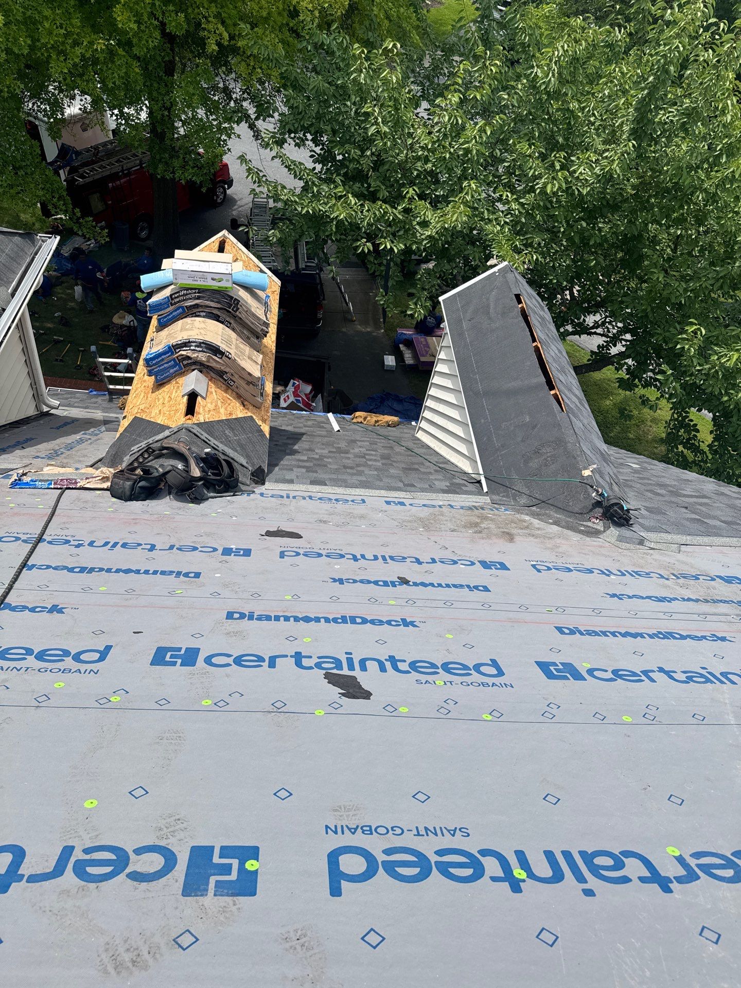 New Shingle Roof & New Gutters and downspouts with covers by Alpha Design Services