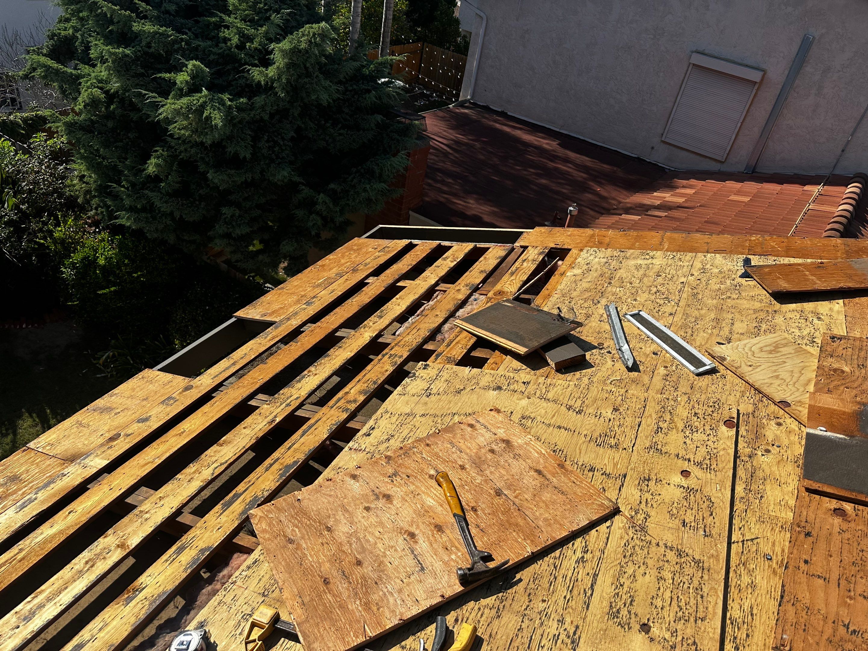 Full Residential Roof Replacement and Decking Repair in San Diego by Reliable Roofing San Diego Inc.