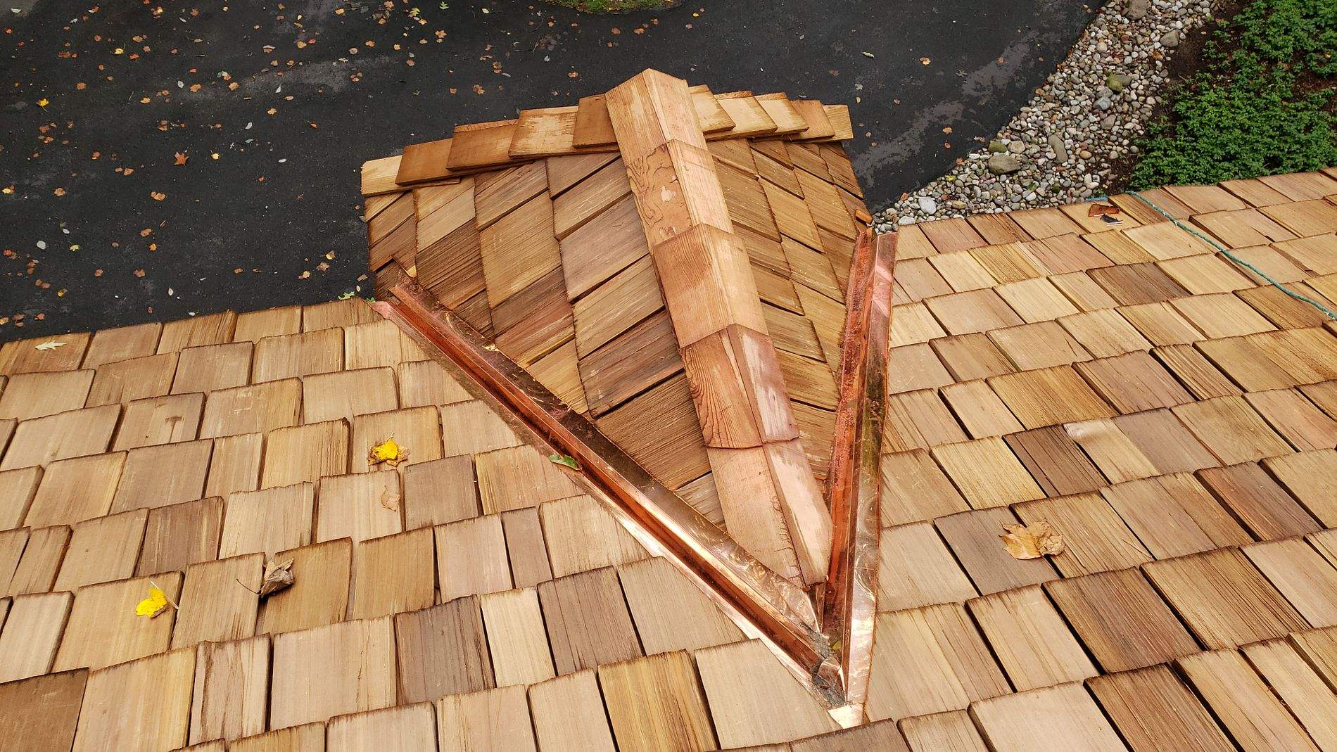 Residential Roofing Installation using Cedar Roof CertainTeed Landmark AR - Weathered Wood by Roof Right Inc