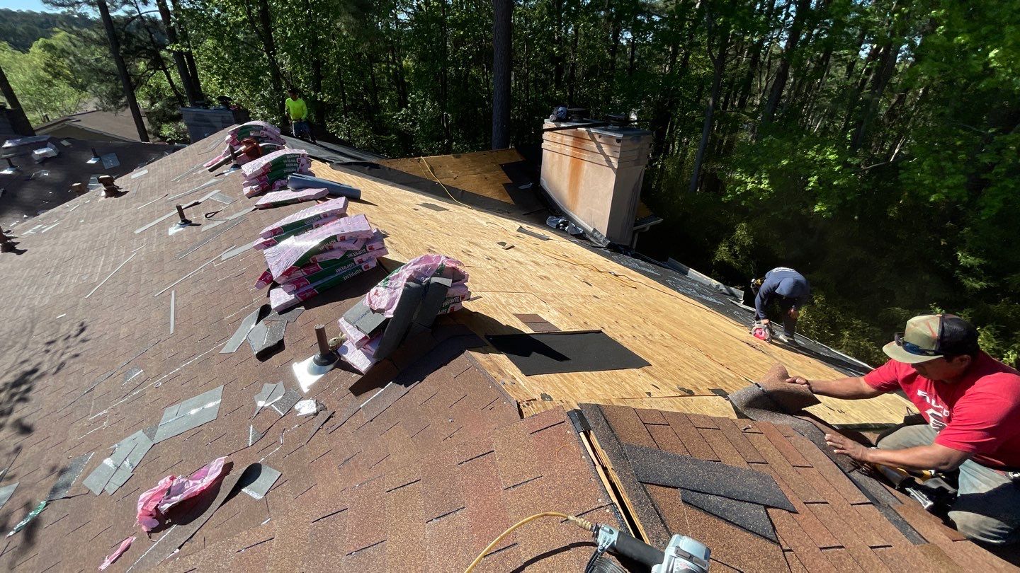 Commercial Roofing Installation using Owens Corning Autumn Brown by Inspector Roofing and Restoration