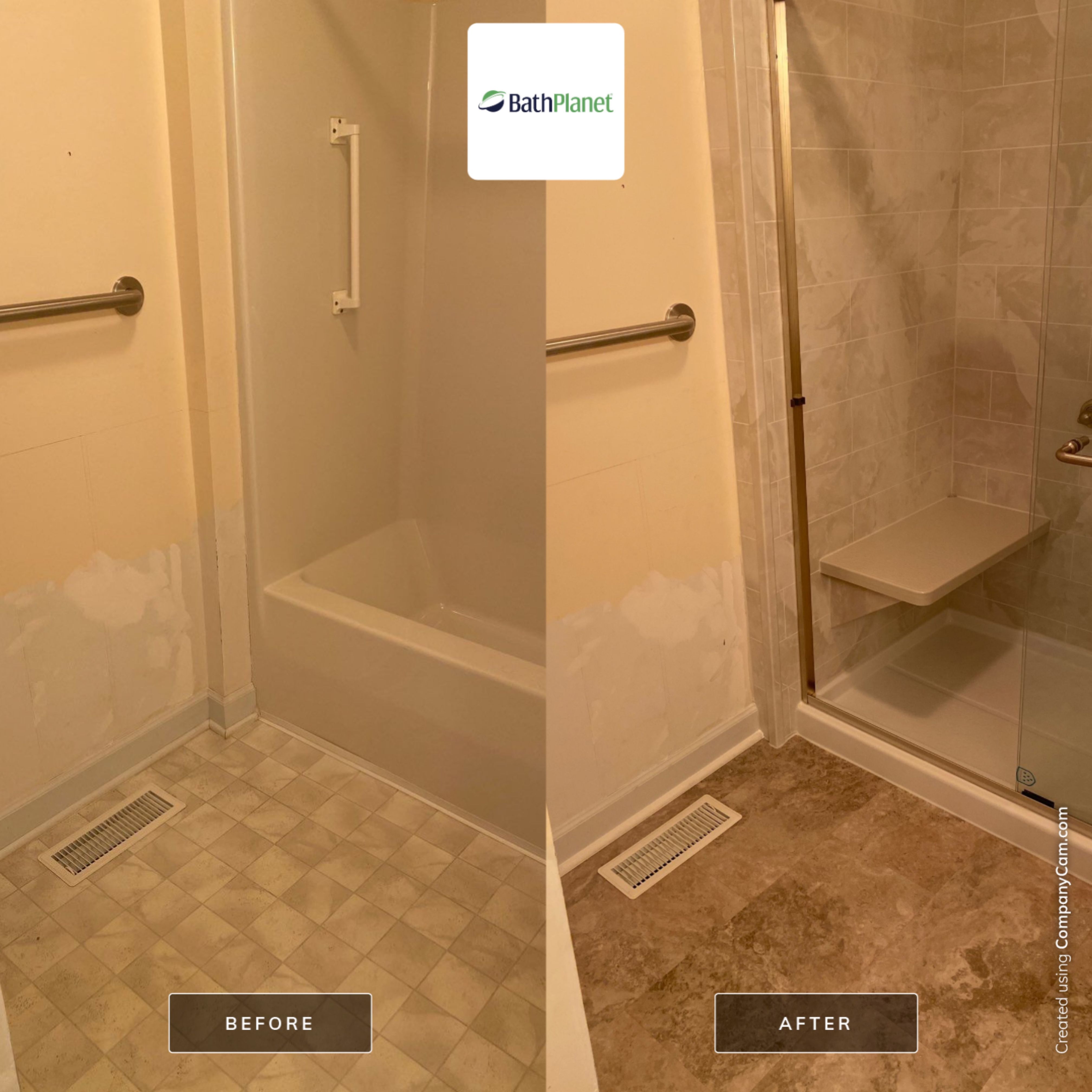 Tub to Shower by BathPlanet SW Virginia