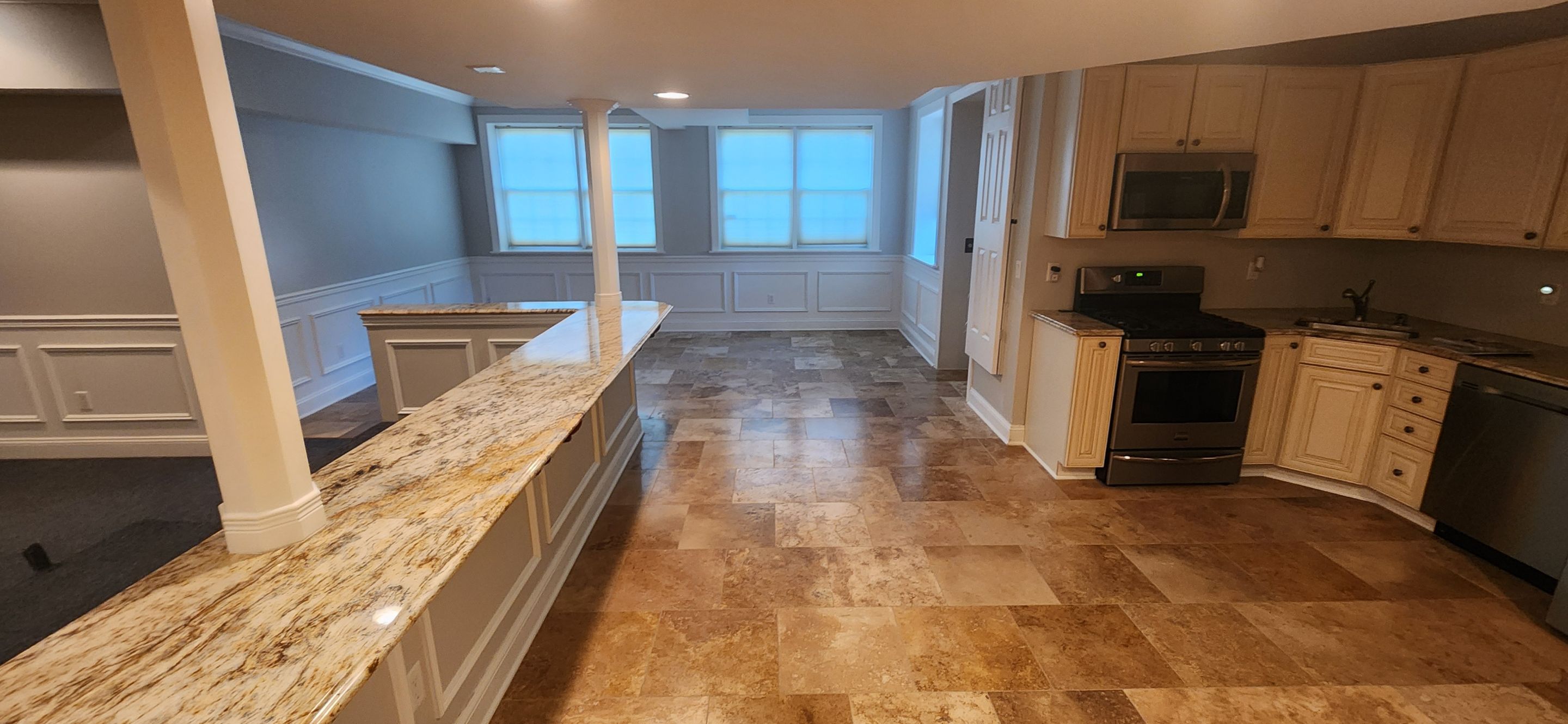 Large Format Tile Installation by Footprints Floors Morristown