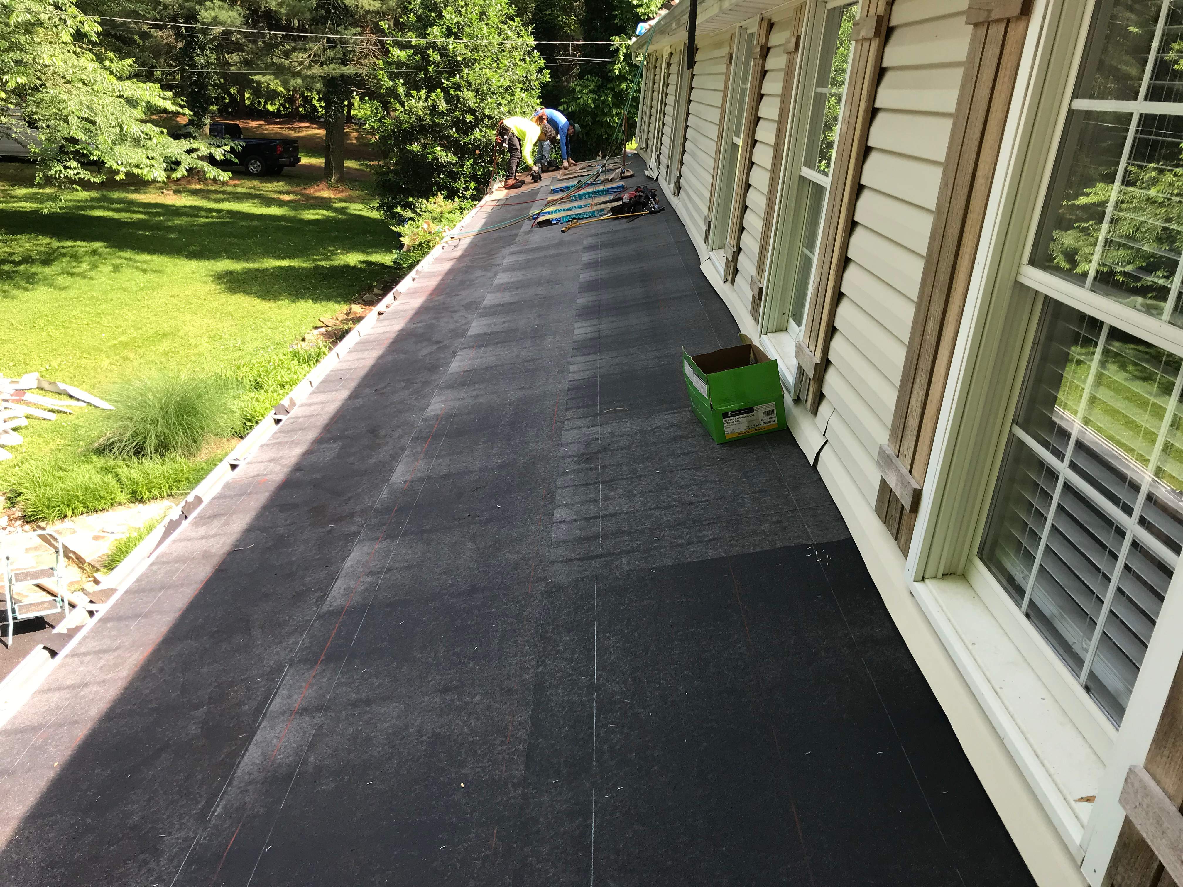 Residential Roofing Installation using Resawn Shake Shingles by Alpha Design Services
