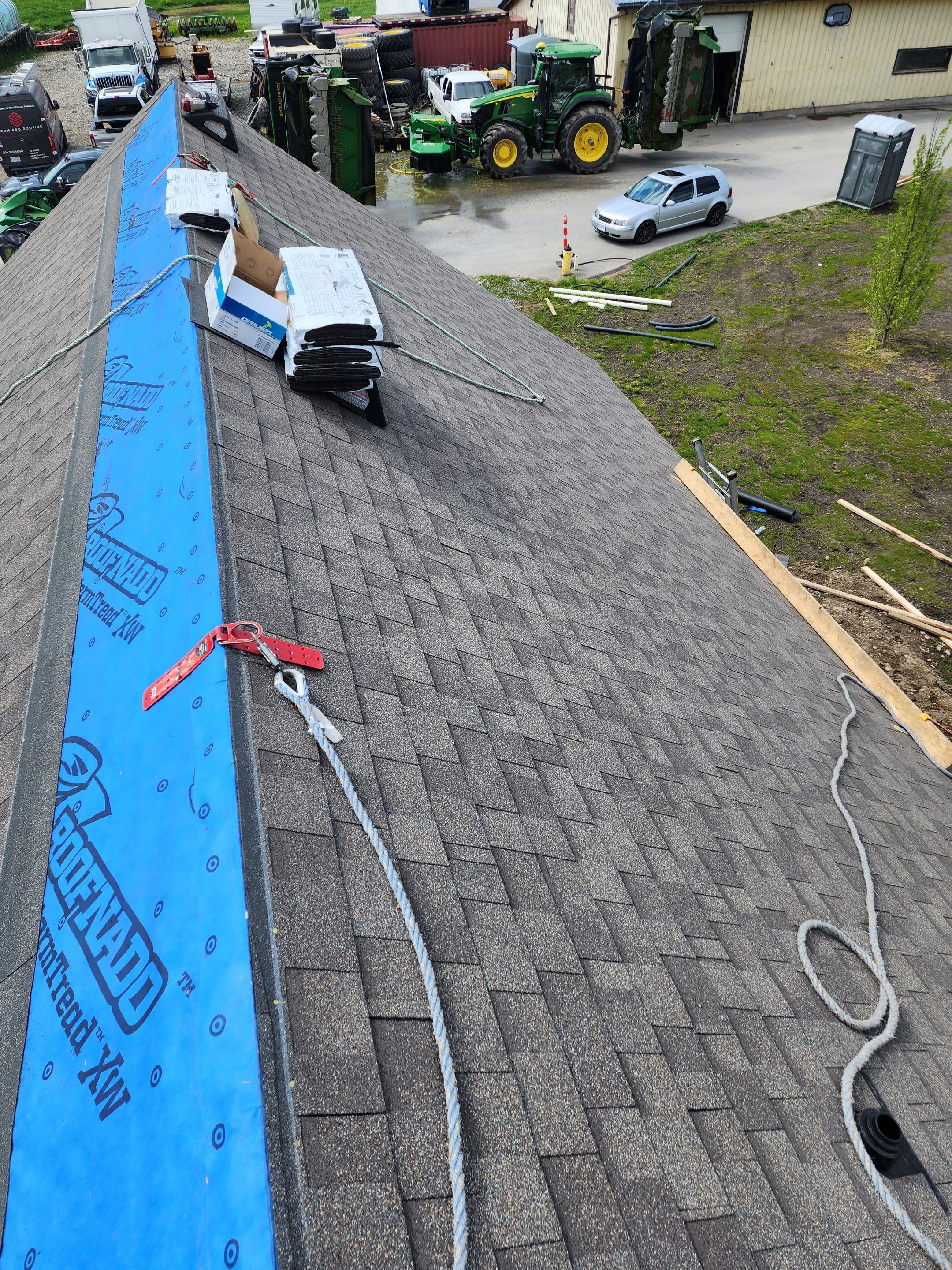 Residential Roofing Installation using IKO Weatherwood shingle by Top Notch Roofing Inc