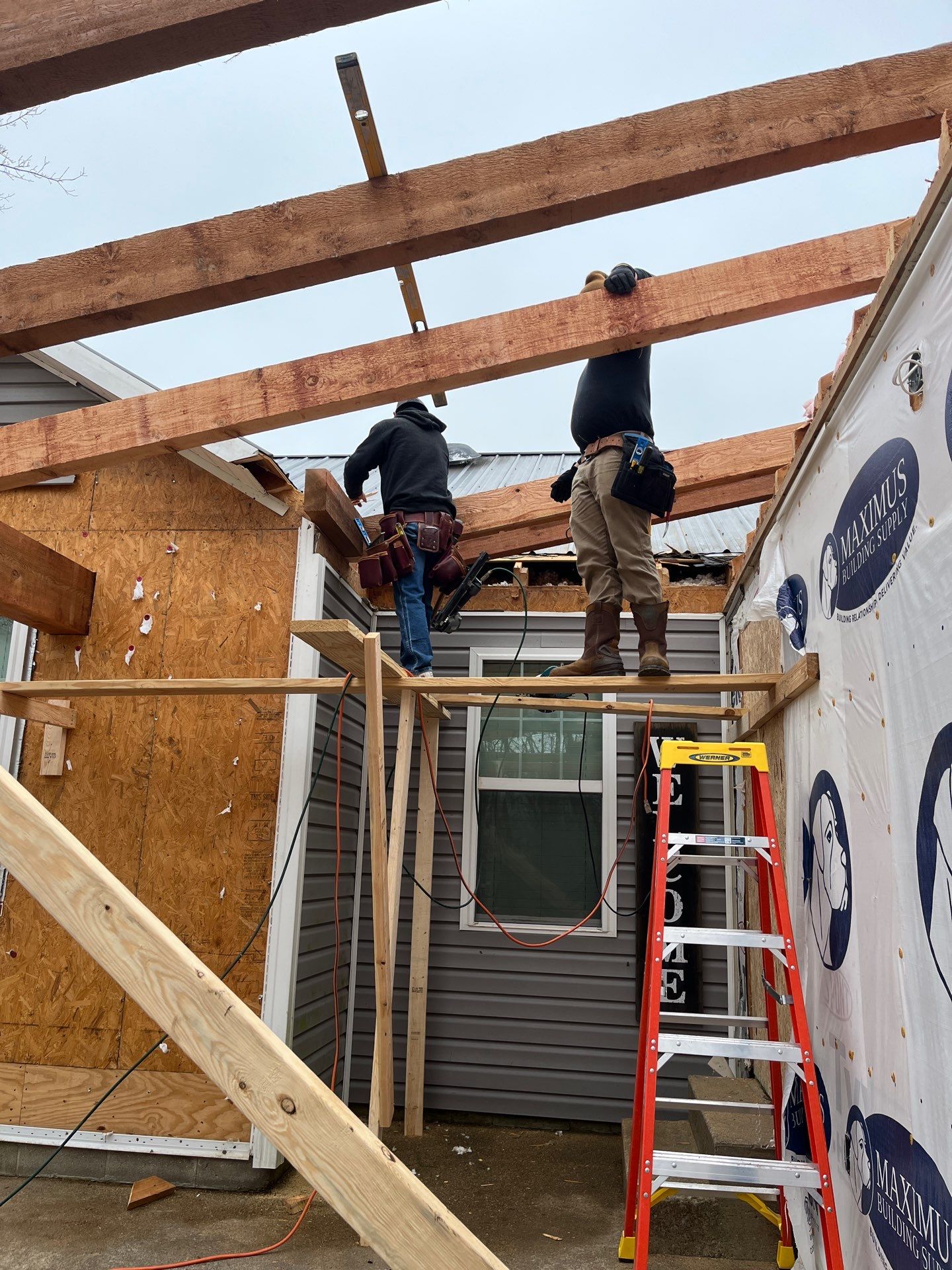 Garage Remodel And added Porch by Skilled Construction LLC