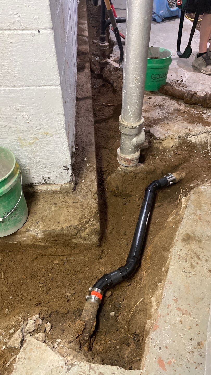 Interior Drain Tile & Yard French Drain in St. Paul, MN by Waterproofing Northeast