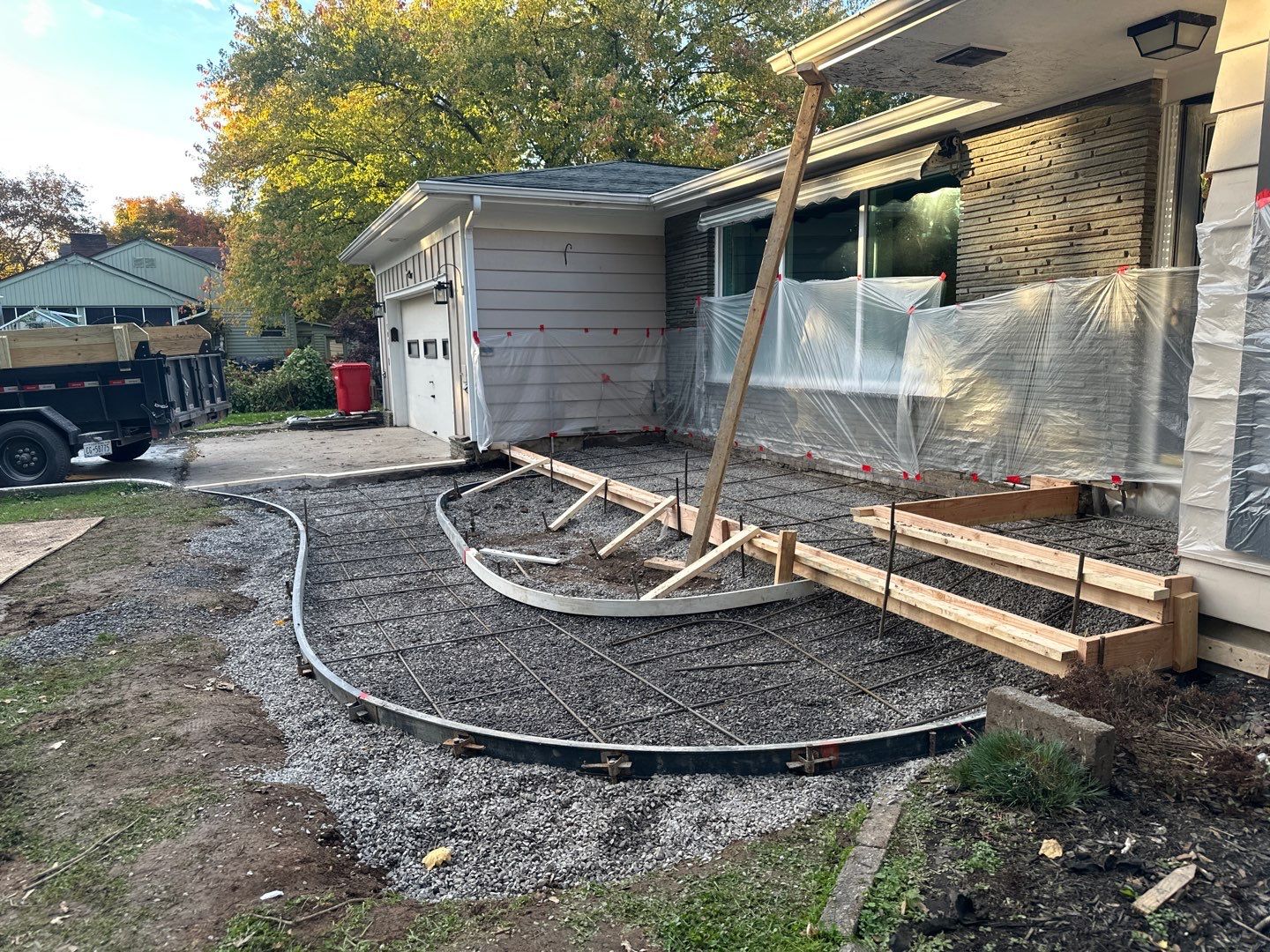 Broom Finish Porch and Walkway  by NG Masonry & Construction LLC