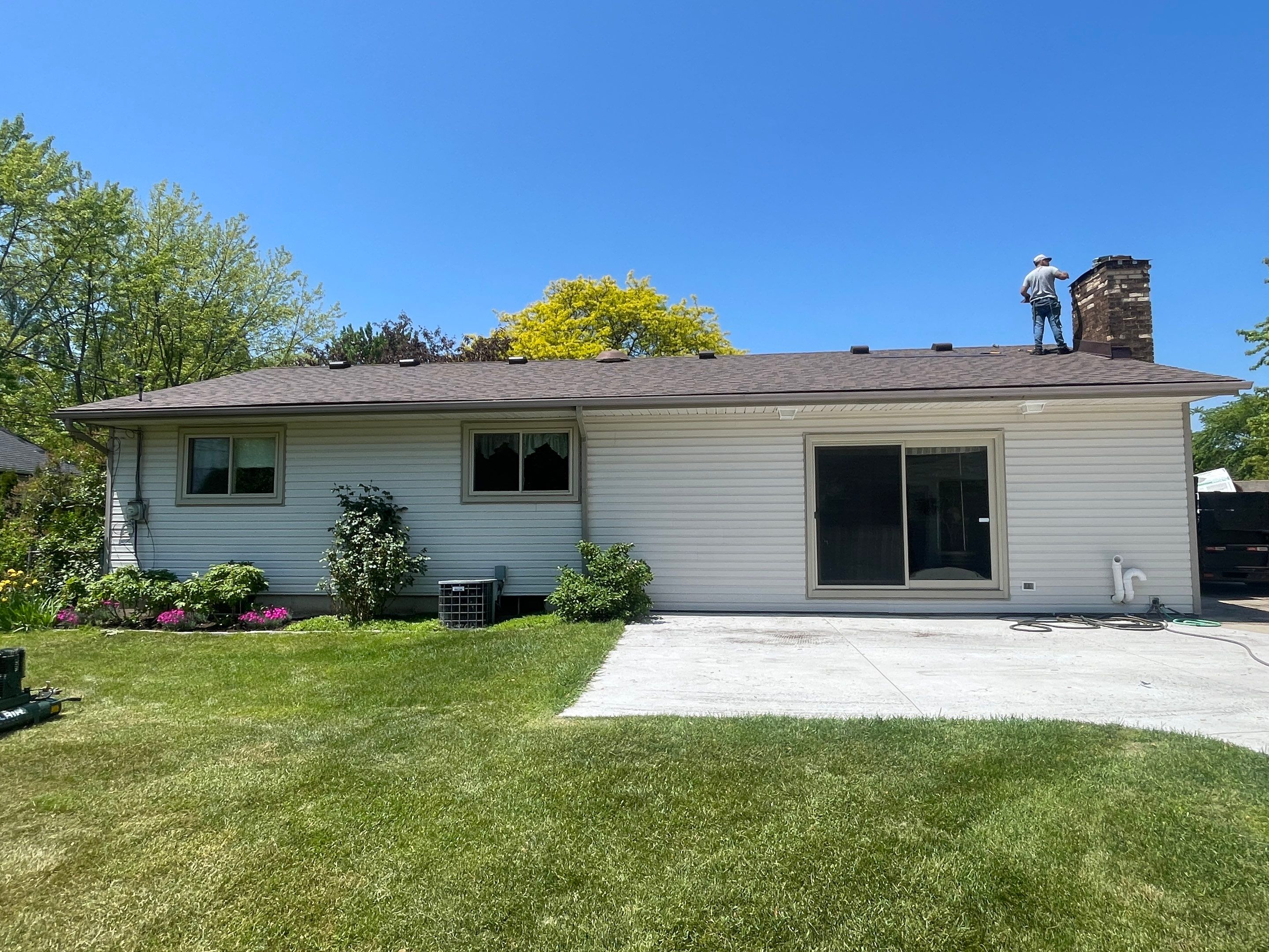Residential Roofing Installation using IKO Dual Brown by JNR Roofing LLC