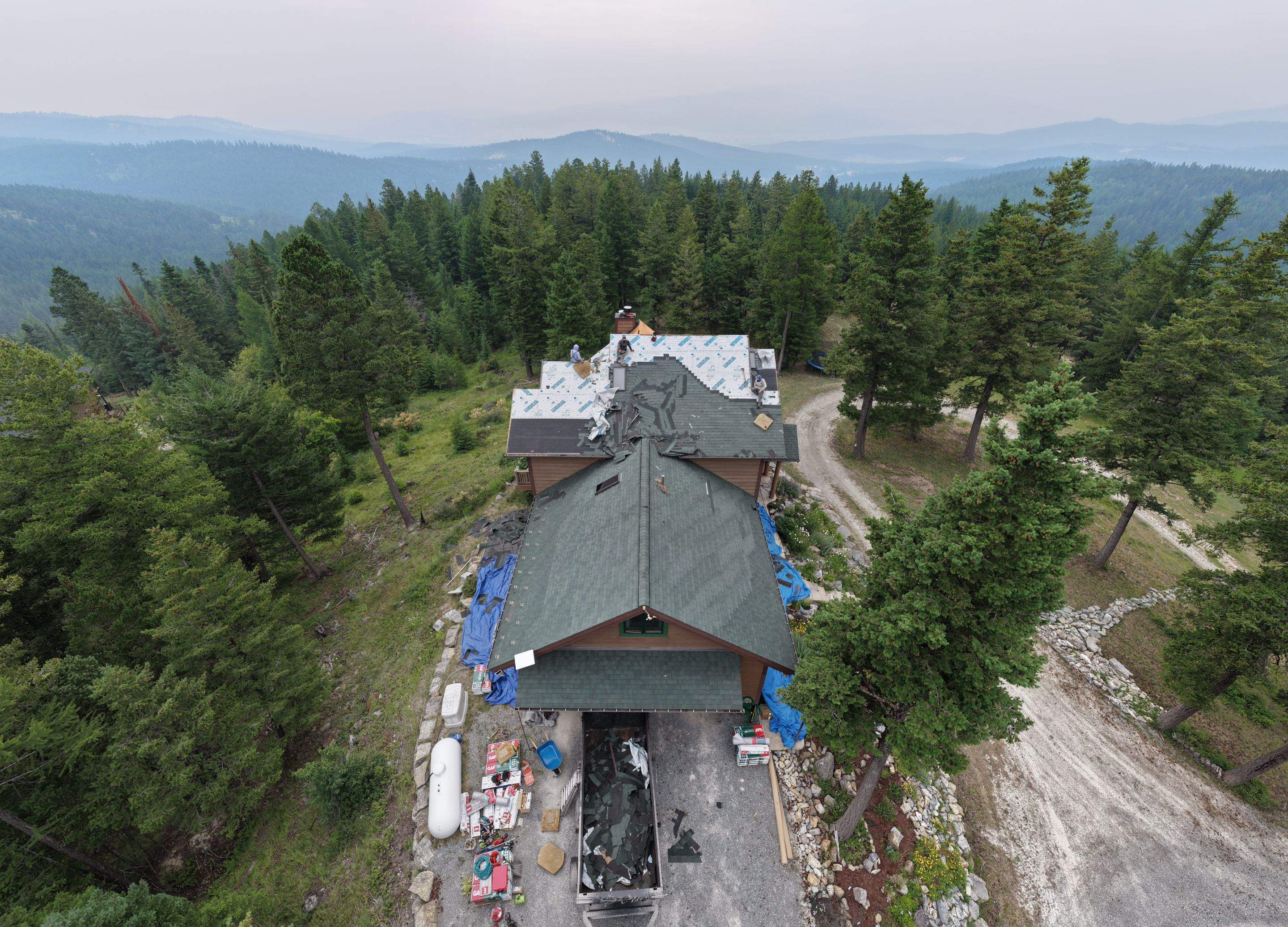 Roof Replacement - GAF Timberline UHDZ - Barkwood  by Montana Roofing Solutions