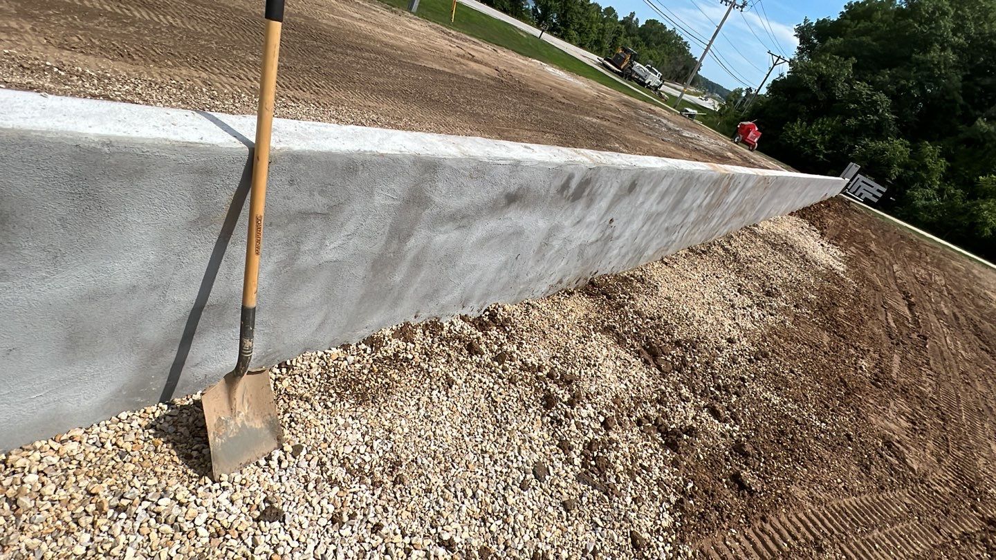 Fence / Retaining Wall using Block then parge by ACE Waterproofing & Basement Solutions