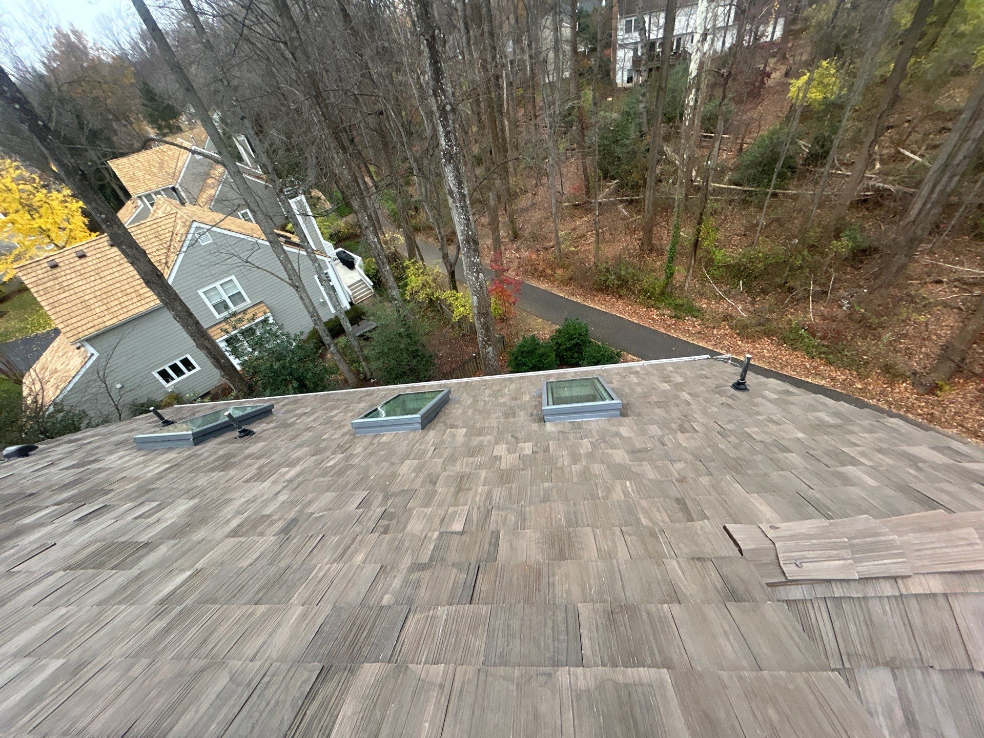 Reston :  Residential Roof Replacement with Brava Synthetic Cedar Shake Class C Natural  by RM Banning, Inc.