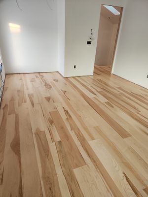 Full glue down Installation over radiant heat 7" Maple character grade