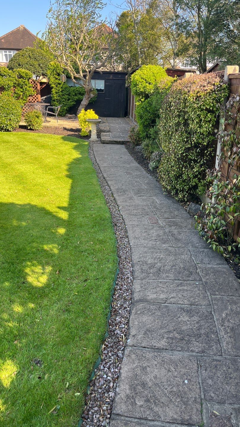Patio Clean using Mosmatic Flat Surface Cleaner by Ges Exterior Cleaning ltd