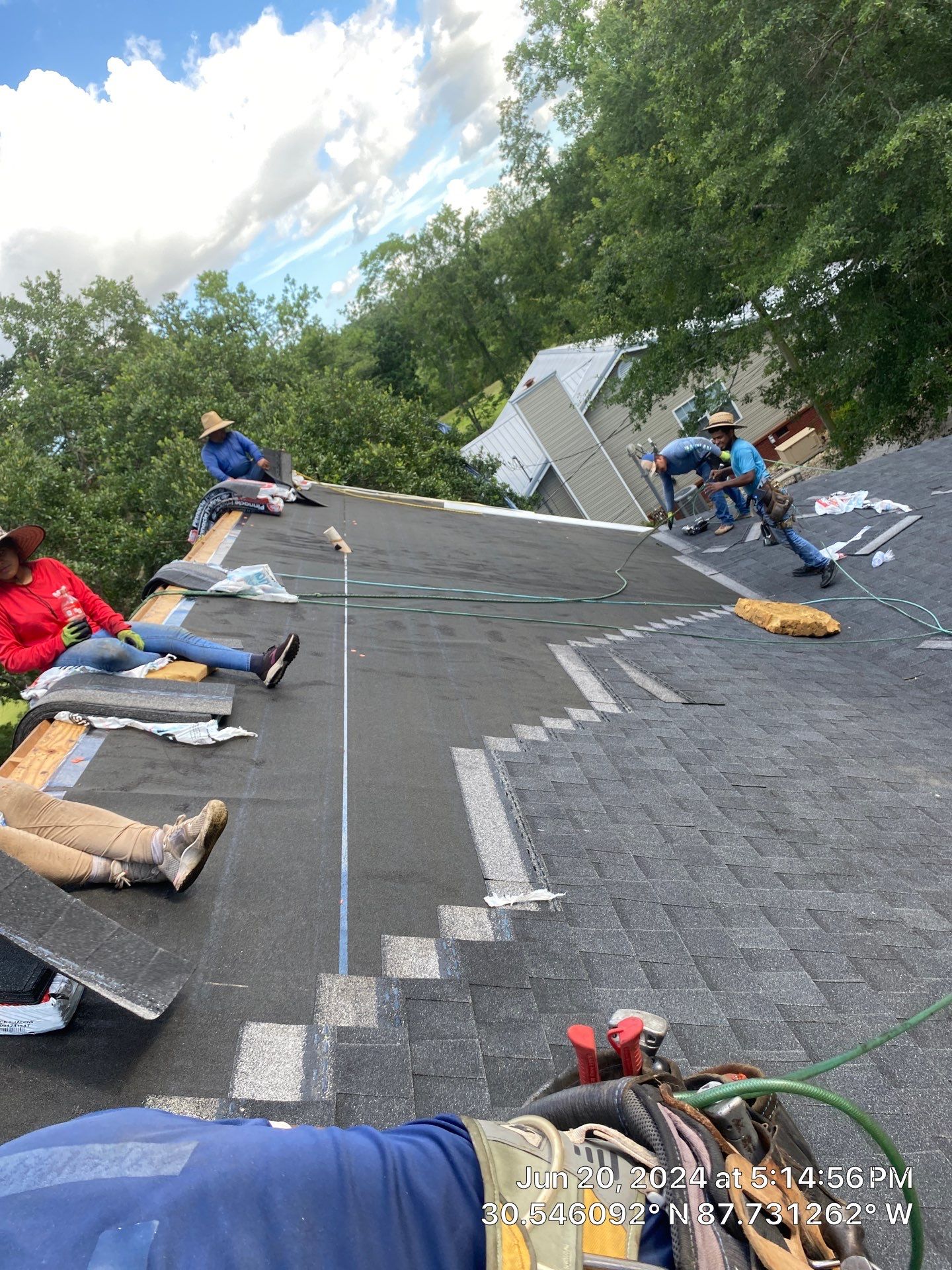 Residential Roofing Installation using Roof Replacement by American Roofing & Construction LLC