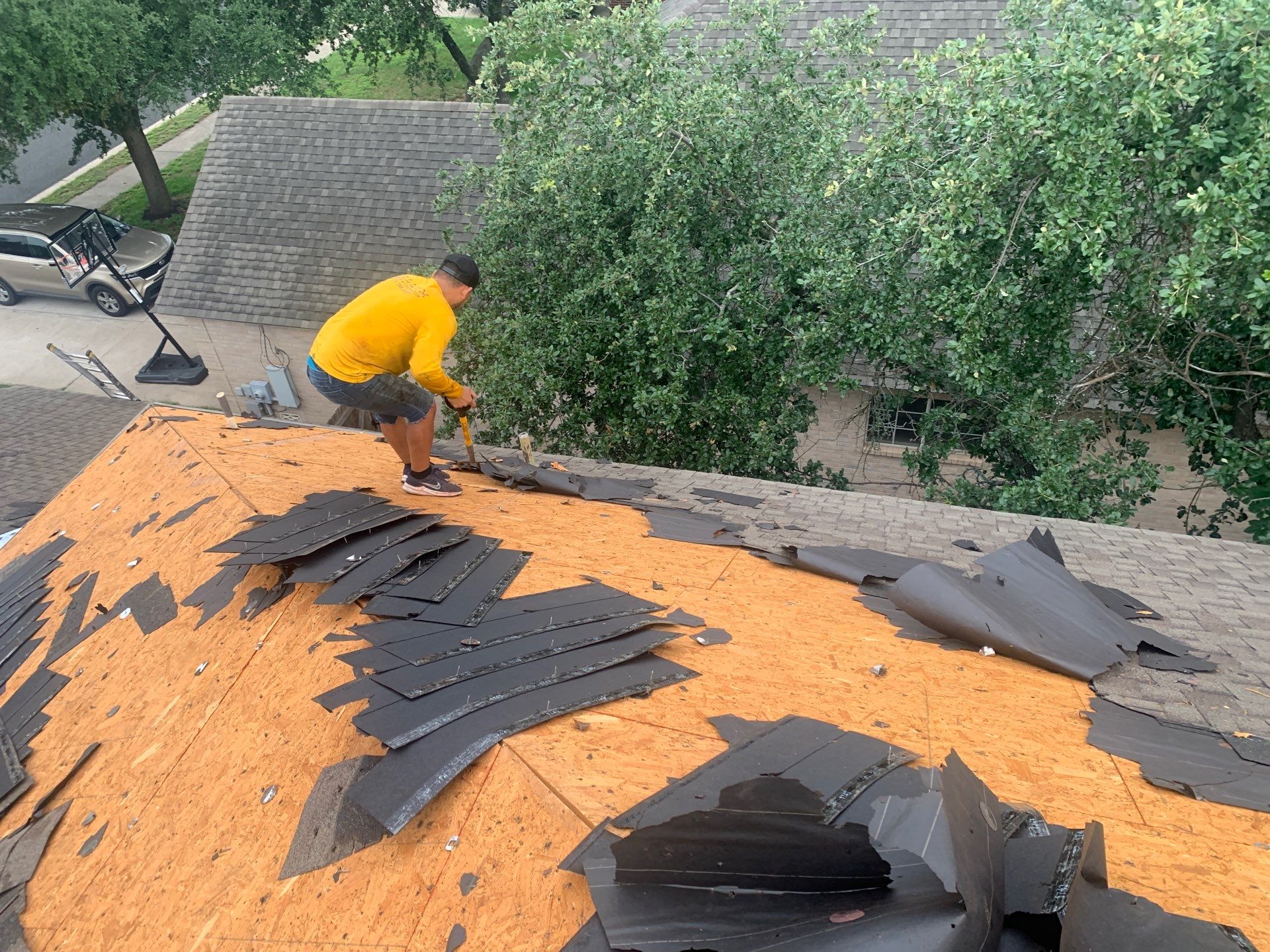 Full Architectural Shingle Roof Replacement and Decking Repair in Cedar Park by Caliber Restoration LLC
