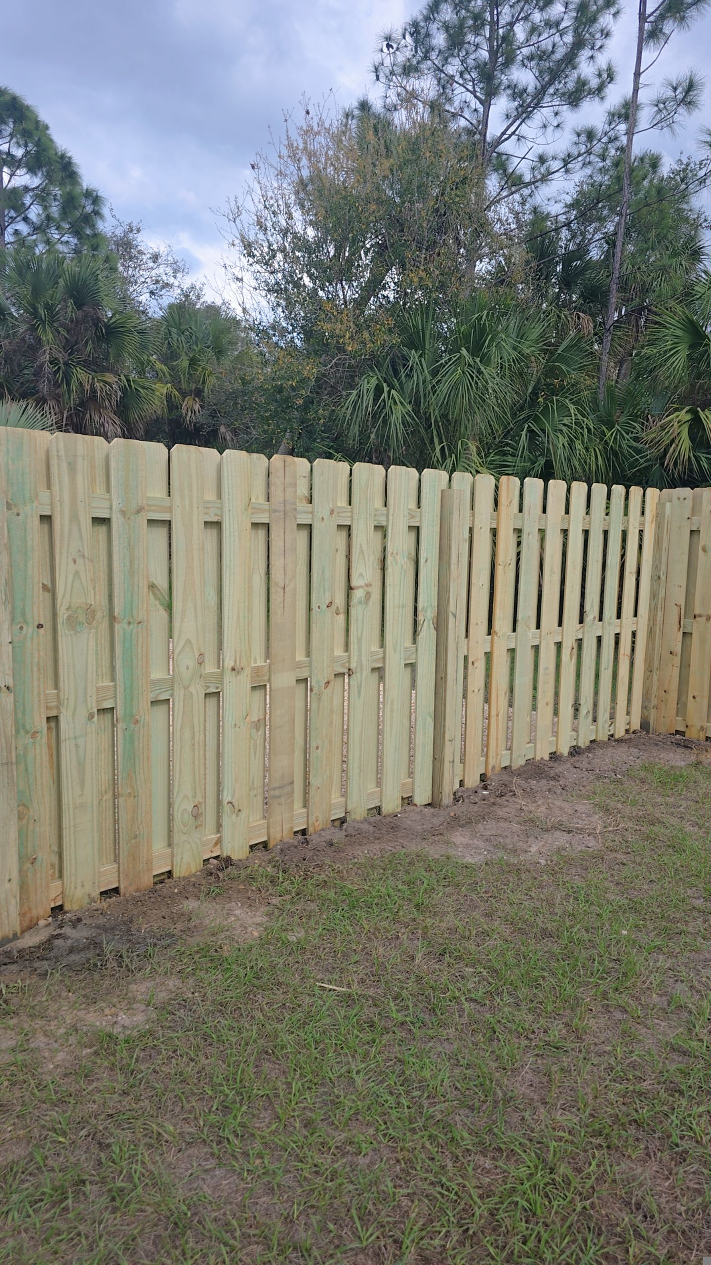 Wood Shadowbox Install in North Port by True Fence LLC