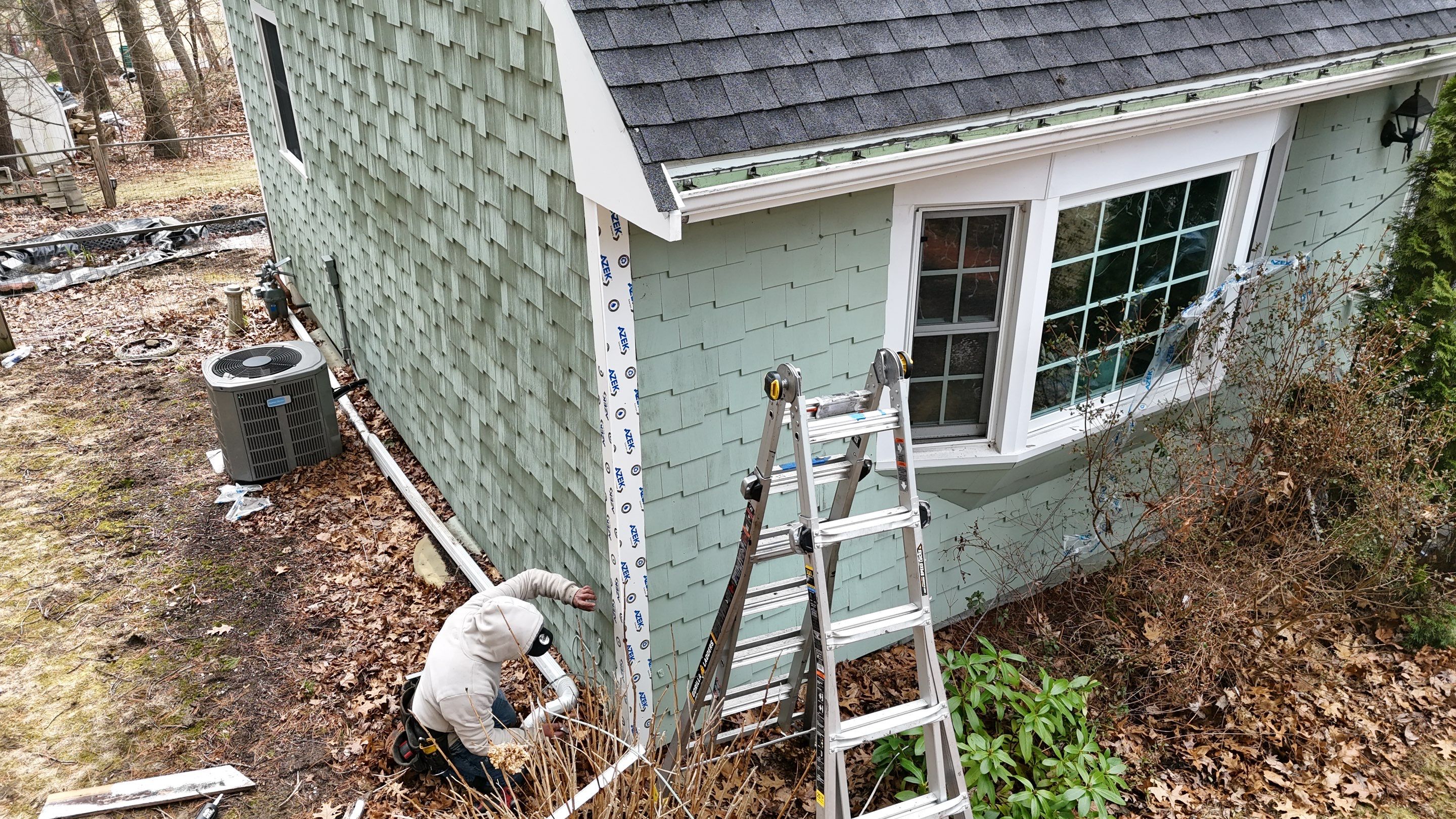 PVC Fascia & Corner Board Replacement — Billerica, MA by Mighty Dog Roofing of Greater Middlesex County