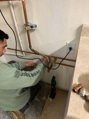 Water Heater Piping Installation & Flow Inspection