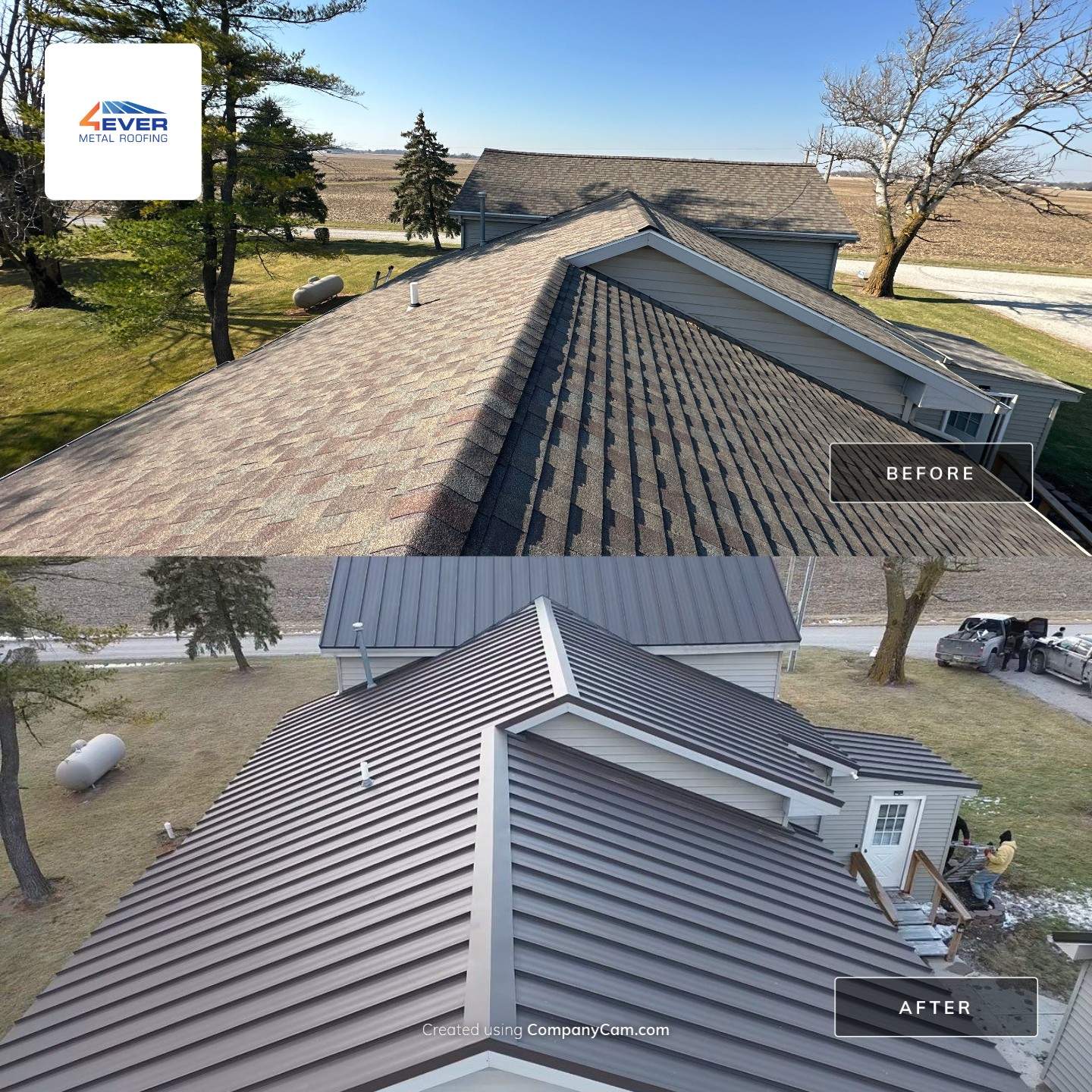 Standing Seam & Exposed Fastener Metal Roof Installation – Bluffton, IN by 4Ever Metal Roofing