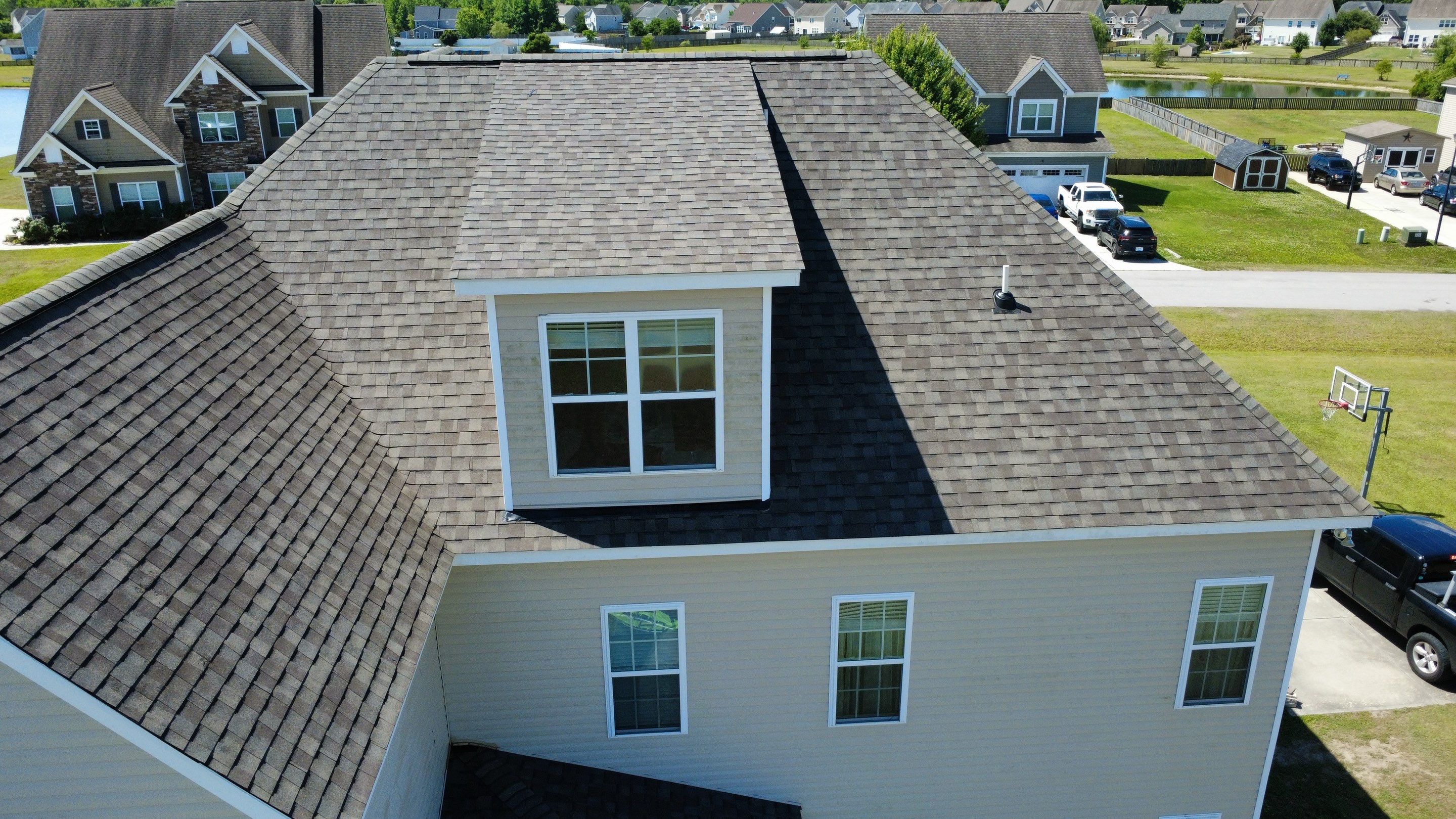 Roof Replacement in Jacksonville, NC using Landmark Weathered Wood by RGR Construction and Roofing, LLC