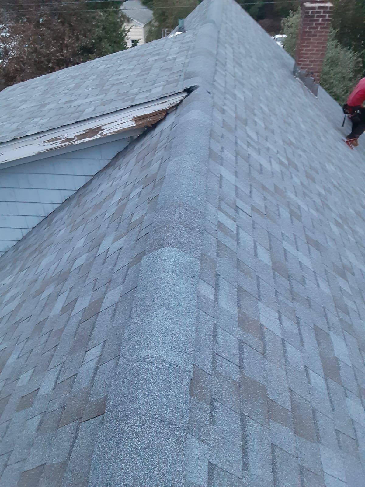Residential Roofing Installation using Owens Corning TruDefinition Quarry Gray by A Plus Exterior