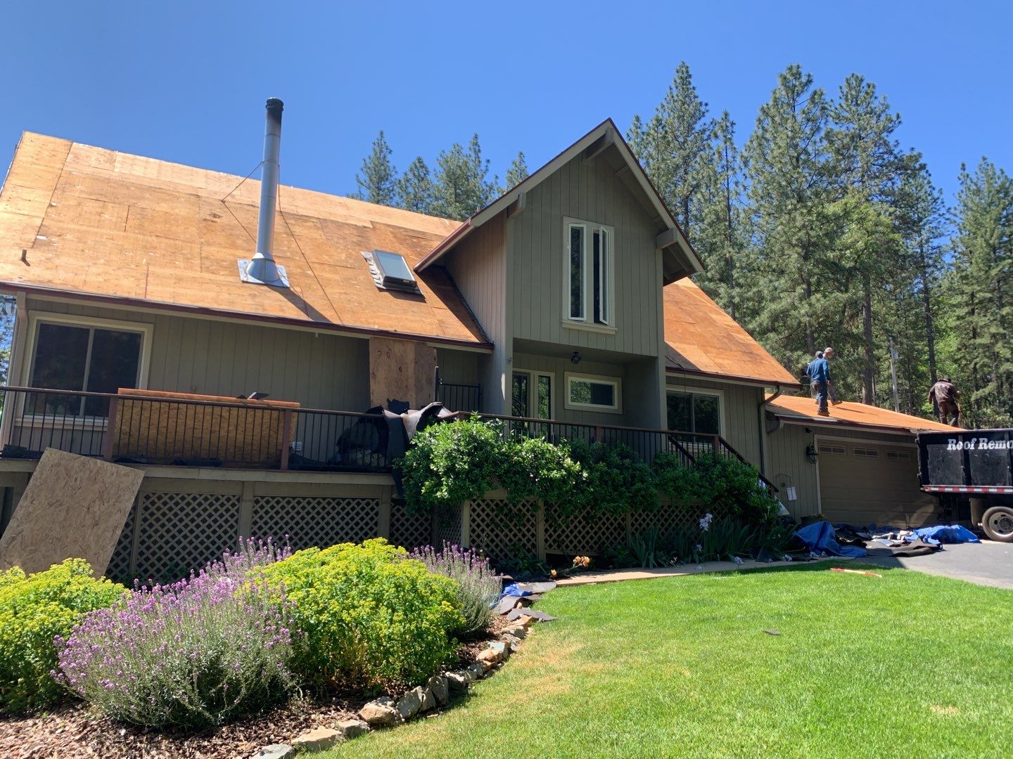Residential Roofing Installation using Owens Corning Roofing Shingles by Byers Enterprises 