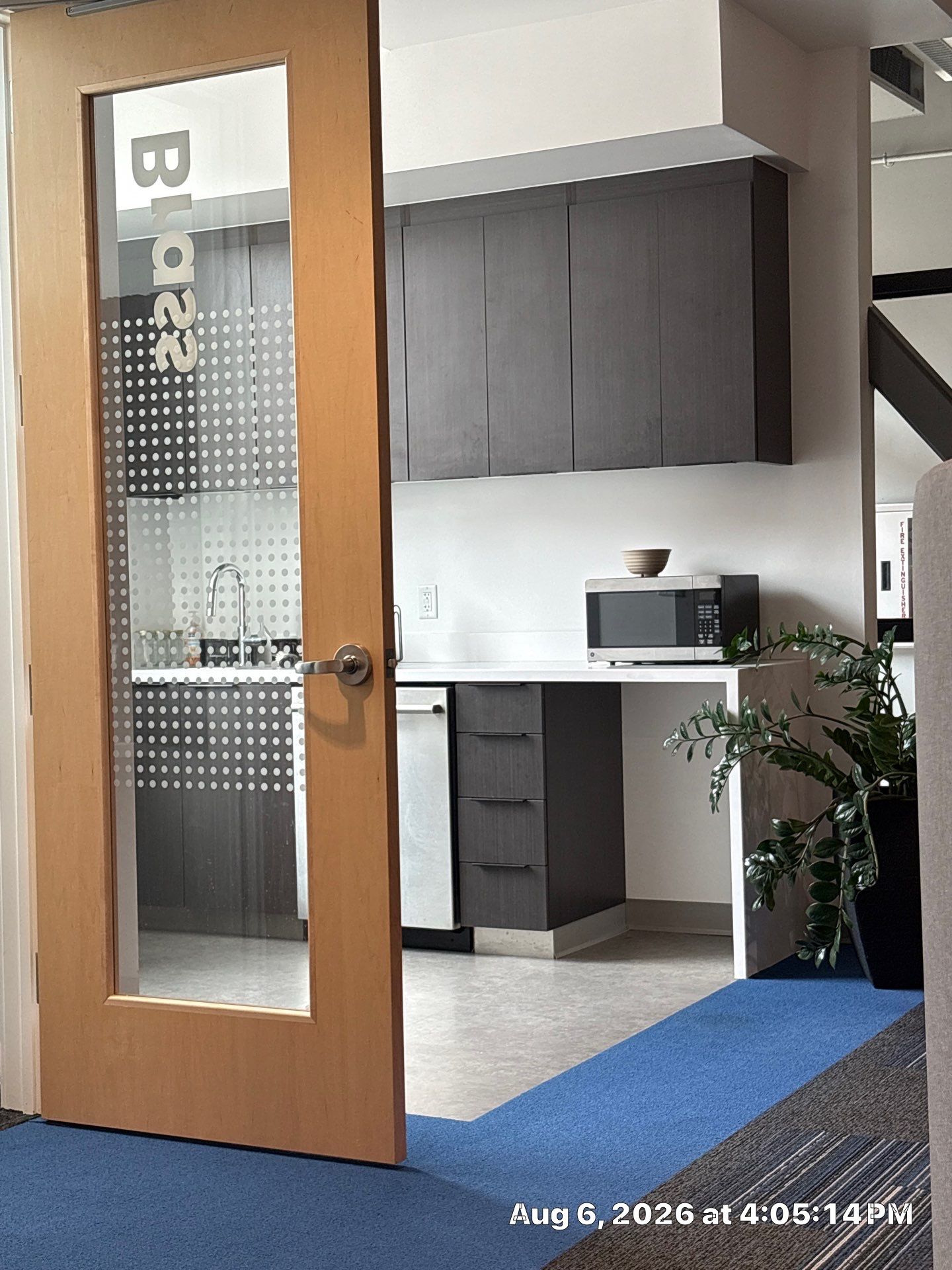 Modern Lincoln Office Build-Out Featuring Custom Slat Partitions by CompanyCam Sales Demo